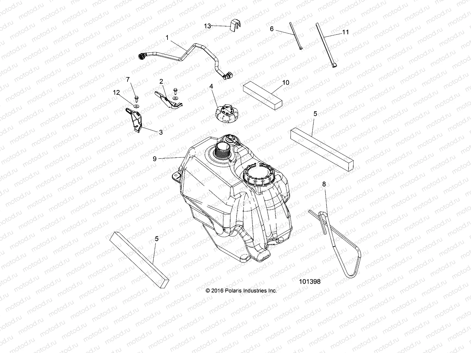 BODY | BODY, FUEL TANK ASM. - A18SEF57N5