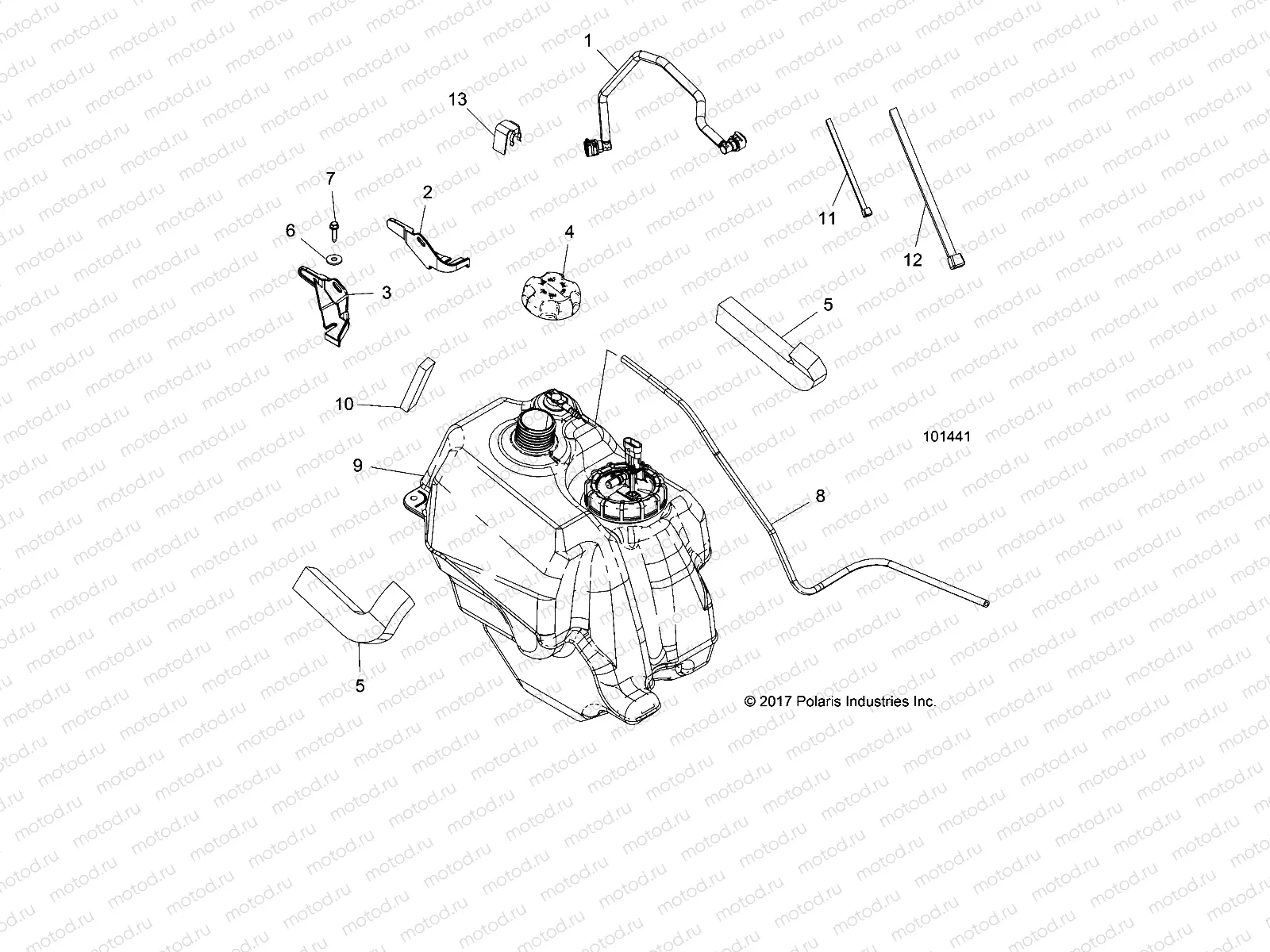BODY | BODY, FUEL TANK ASM. - A18SHD57B9/E57BB/E57BS (101441)