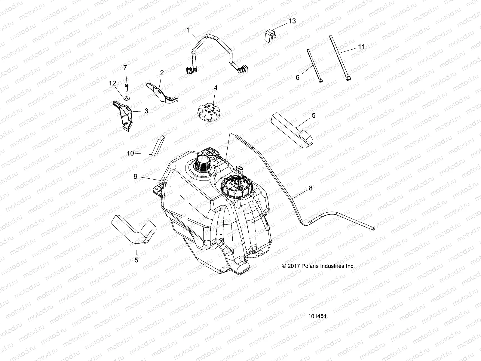 BODY | BODY, FUEL TANK ASM. - A19SAA50D5