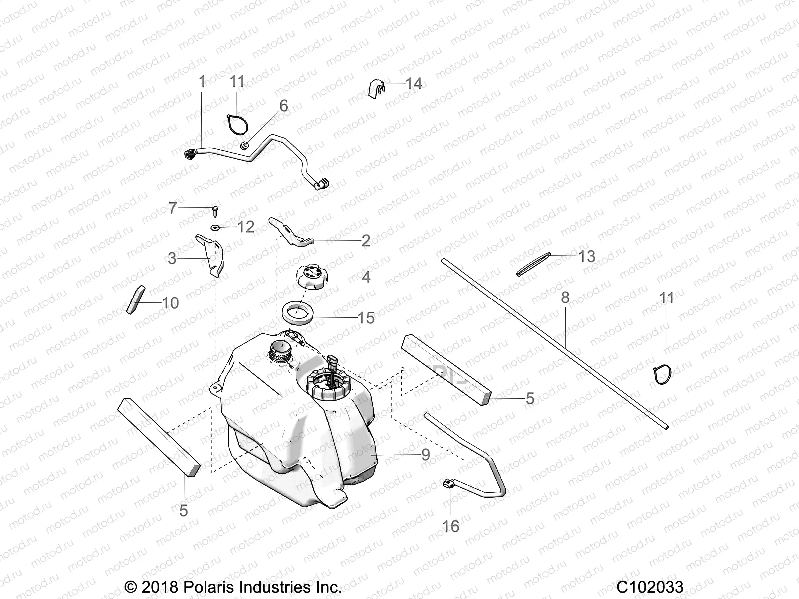 BODY | BODY, FUEL TANK ASM. - A19SEA57F1/SEE57F1/SEE57F2 (C102033)
