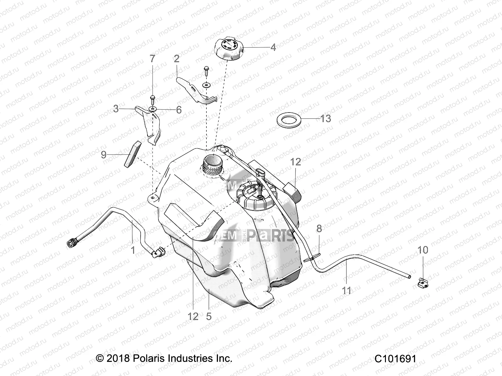 BODY | BODY, FUEL TANK ASM. - A19SES57F1/F2/SET57F1