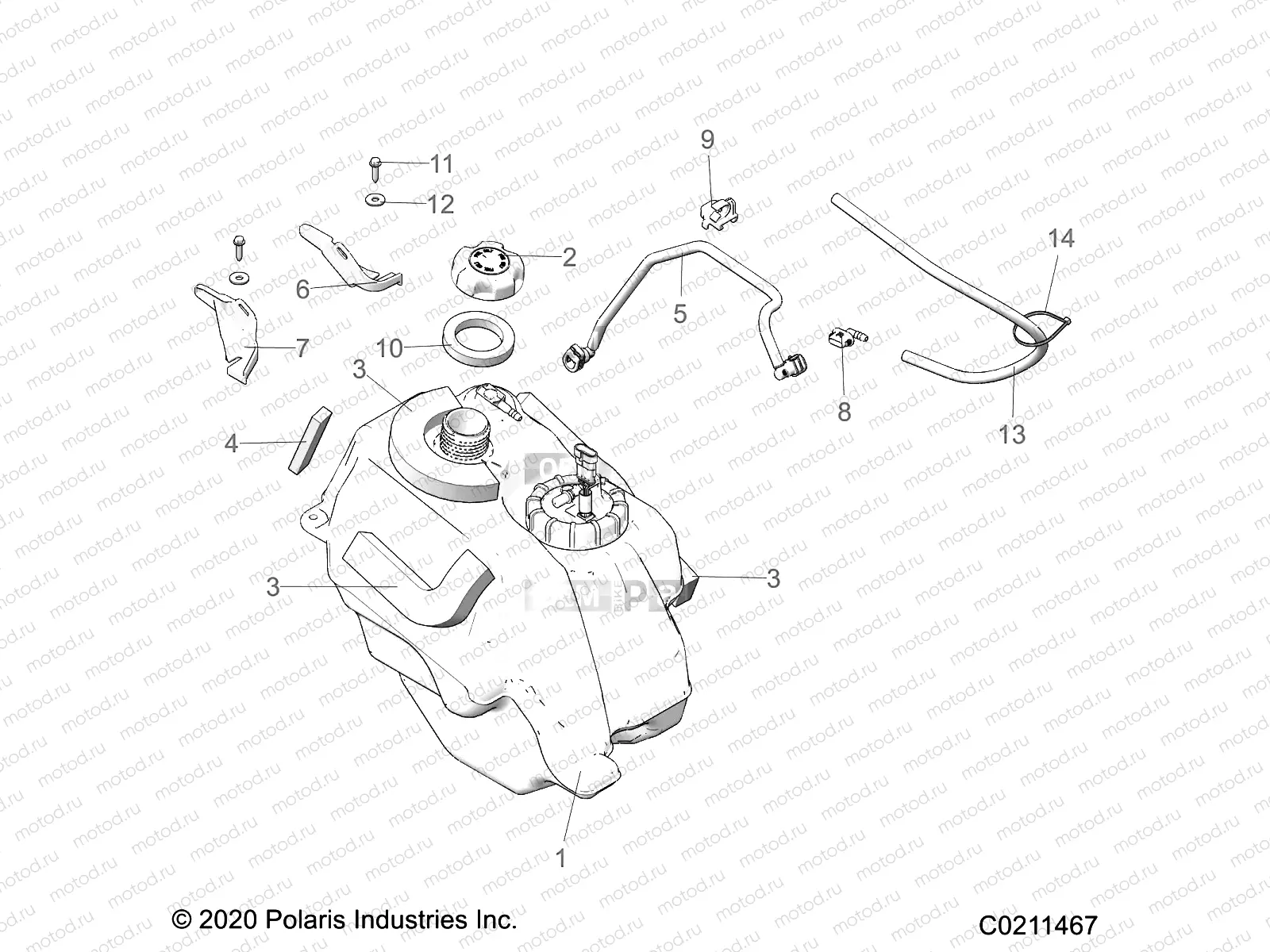 BODY | BODY, FUEL TANK ASM. - A21SEG57A1/A3/A5 (C0211467)