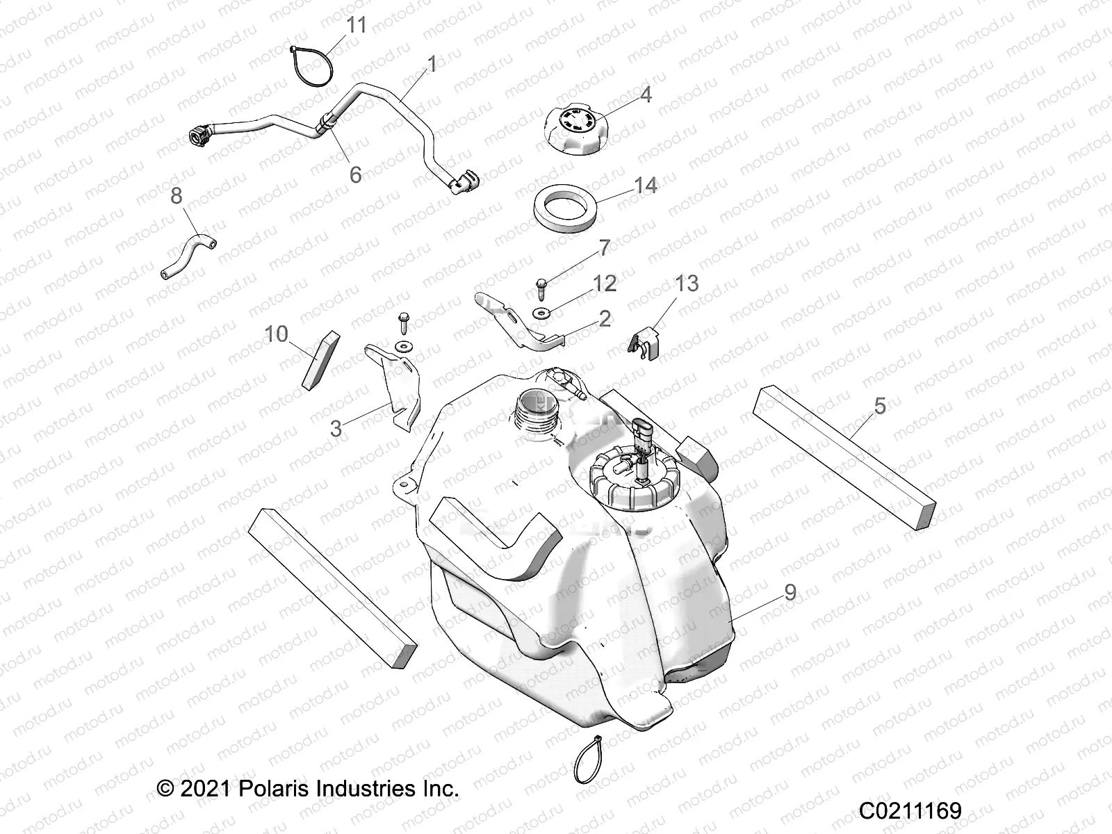 BODY | BODY, FUEL TANK ASM. - A21SJE57AX/BX (C0211169)