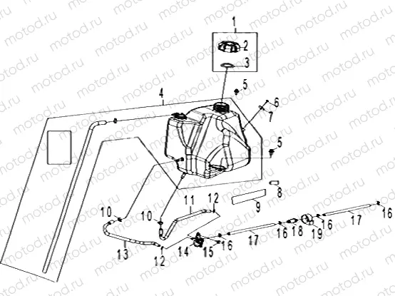 BODY | BODY, FUEL TANK ASM. - A21YAP20A4/N4/CA4 (A00150)