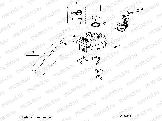 BODY | BODY, FUEL TANK ASM. - A23YAK11B6/B7/N6/N7 (A00068)