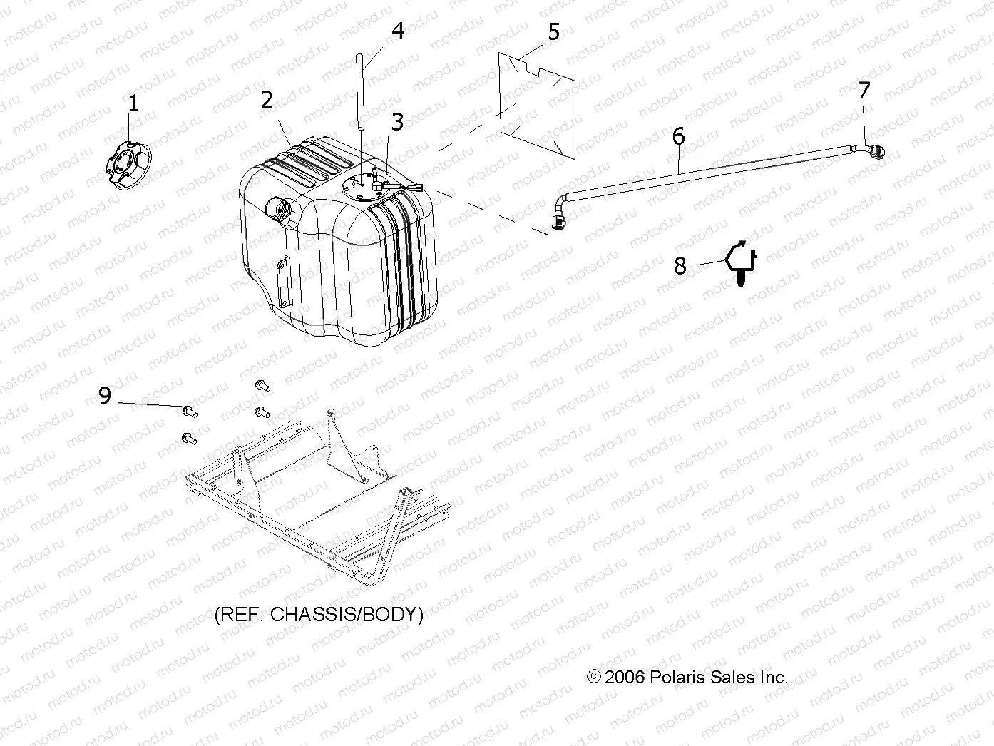 BODY | BODY, FUEL TANK ASM. - R08WH68AG/AH/AK/AR (49RGRFUEL077006X6)