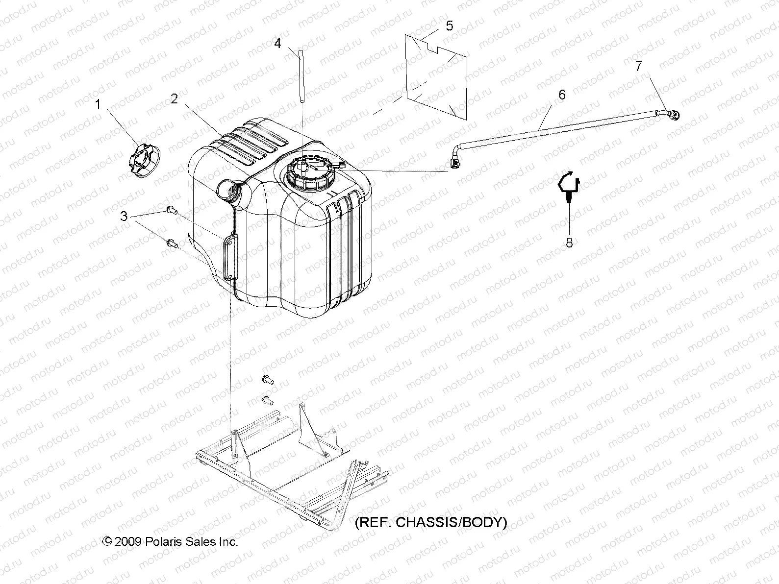 BODY | BODY, FUEL TANK ASM. - R10HR76AG/AR (49RGRFUEL106X6)