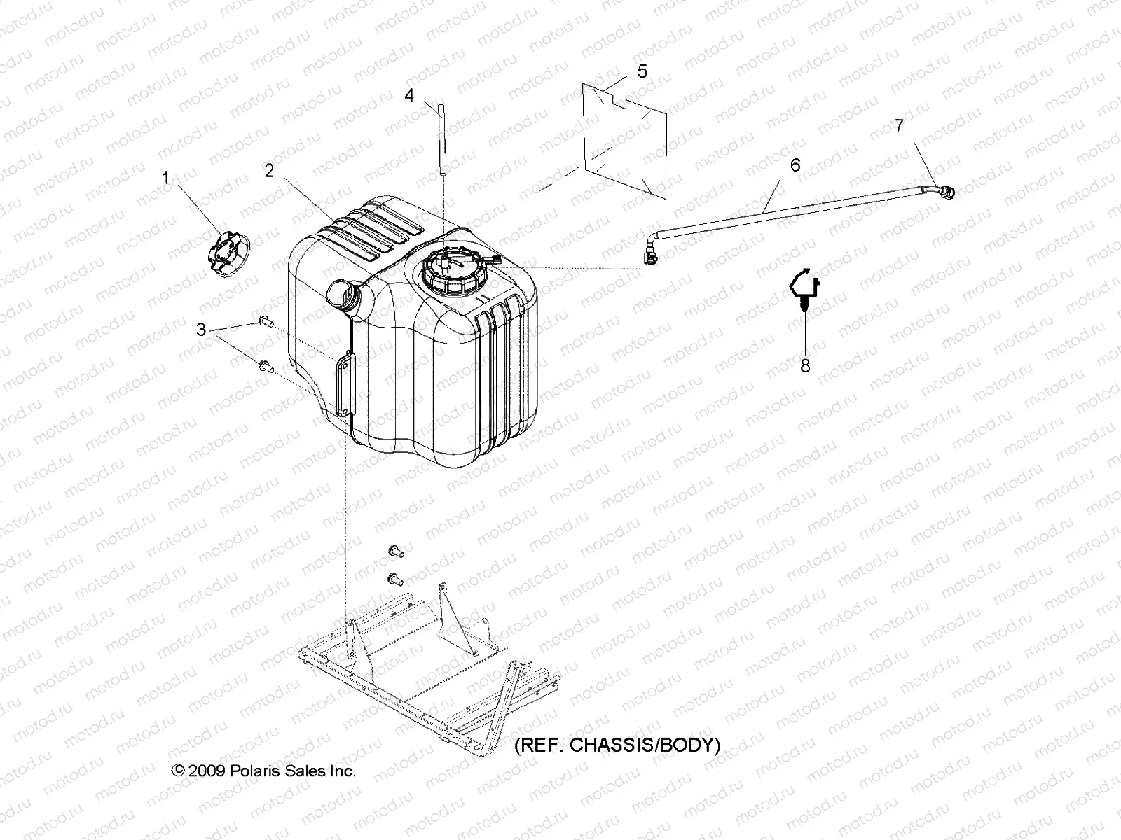 BODY | BODY, FUEL TANK ASM. - R10TH76/TY76 ALL OPTIONS (49RGRFUEL108004X4)