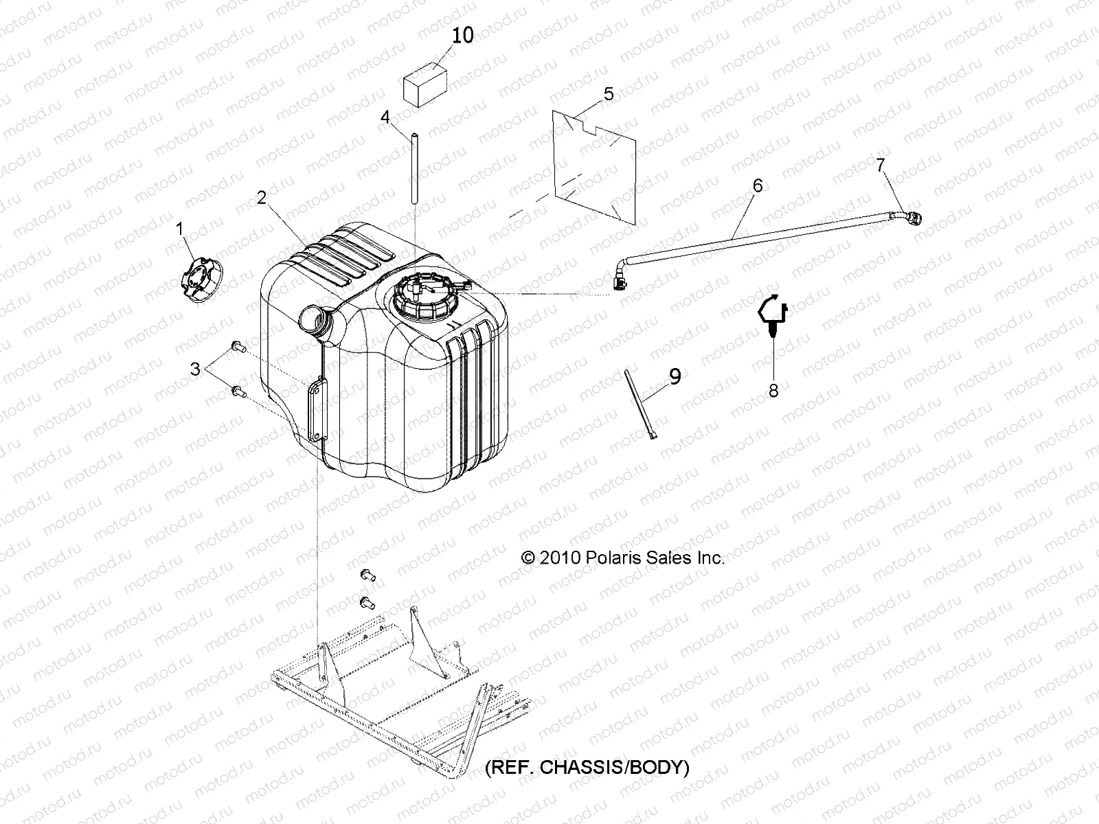 BODY | BODY, FUEL TANK ASM. - R13RH50AG/AH/AM/AR (49RGRFUEL11500EFI)