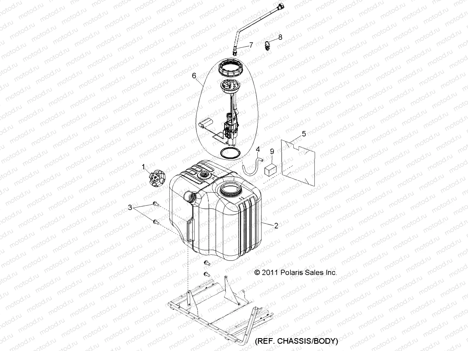 BODY | BODY, FUEL TANK ASM. - R13TH76/7E ALL OPTIONS (49RGRFUEL118004X4)