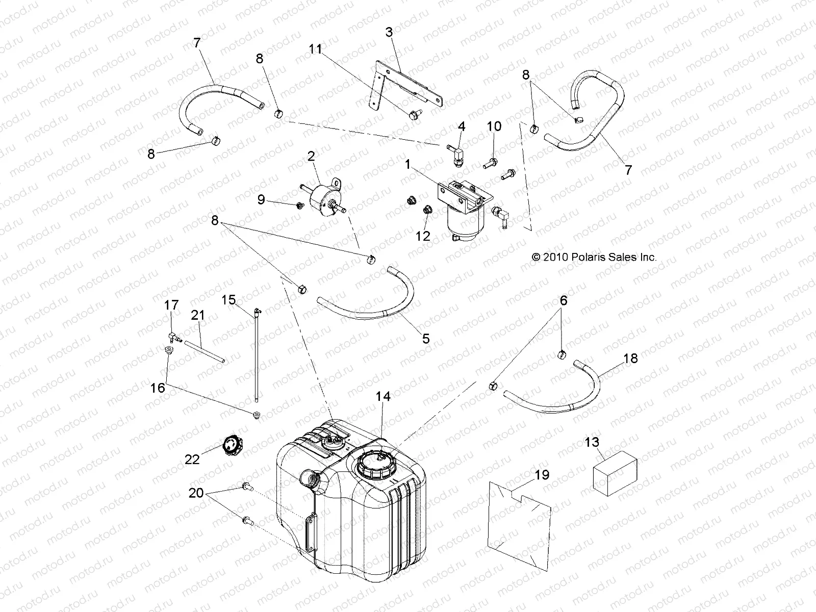 BODY | BODY, FUEL TANK ASM. - R14TH90DG (49RGRFUEL11900D)