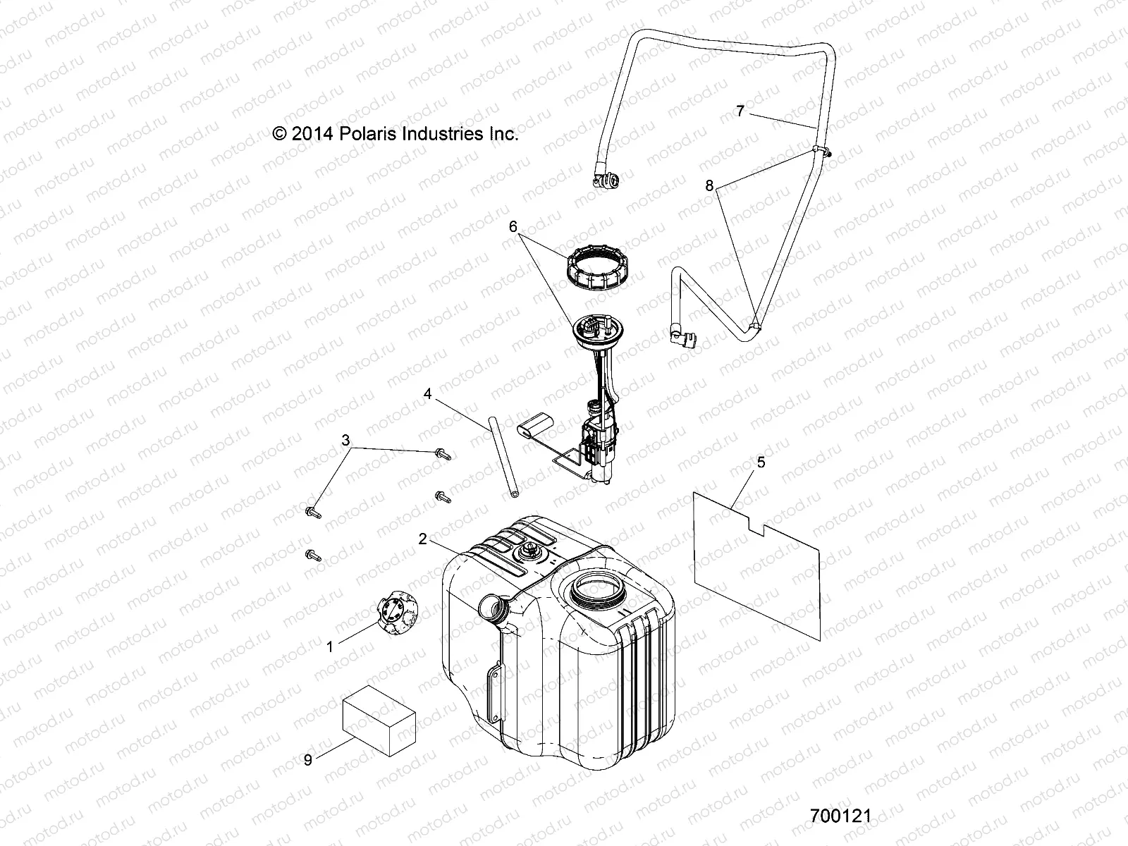 BODY | BODY, FUEL TANK ASM. - R15RMA32FA (700121)