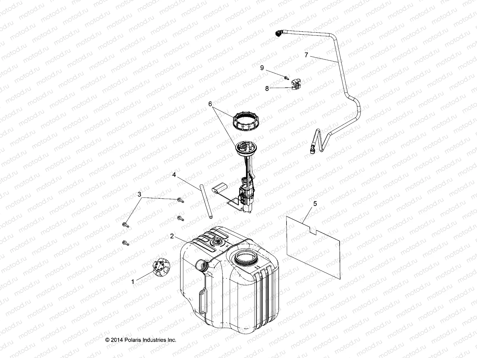 BODY | BODY, FUEL TANK ASM. - R15RMA57FA (49RGRFUEL15570)