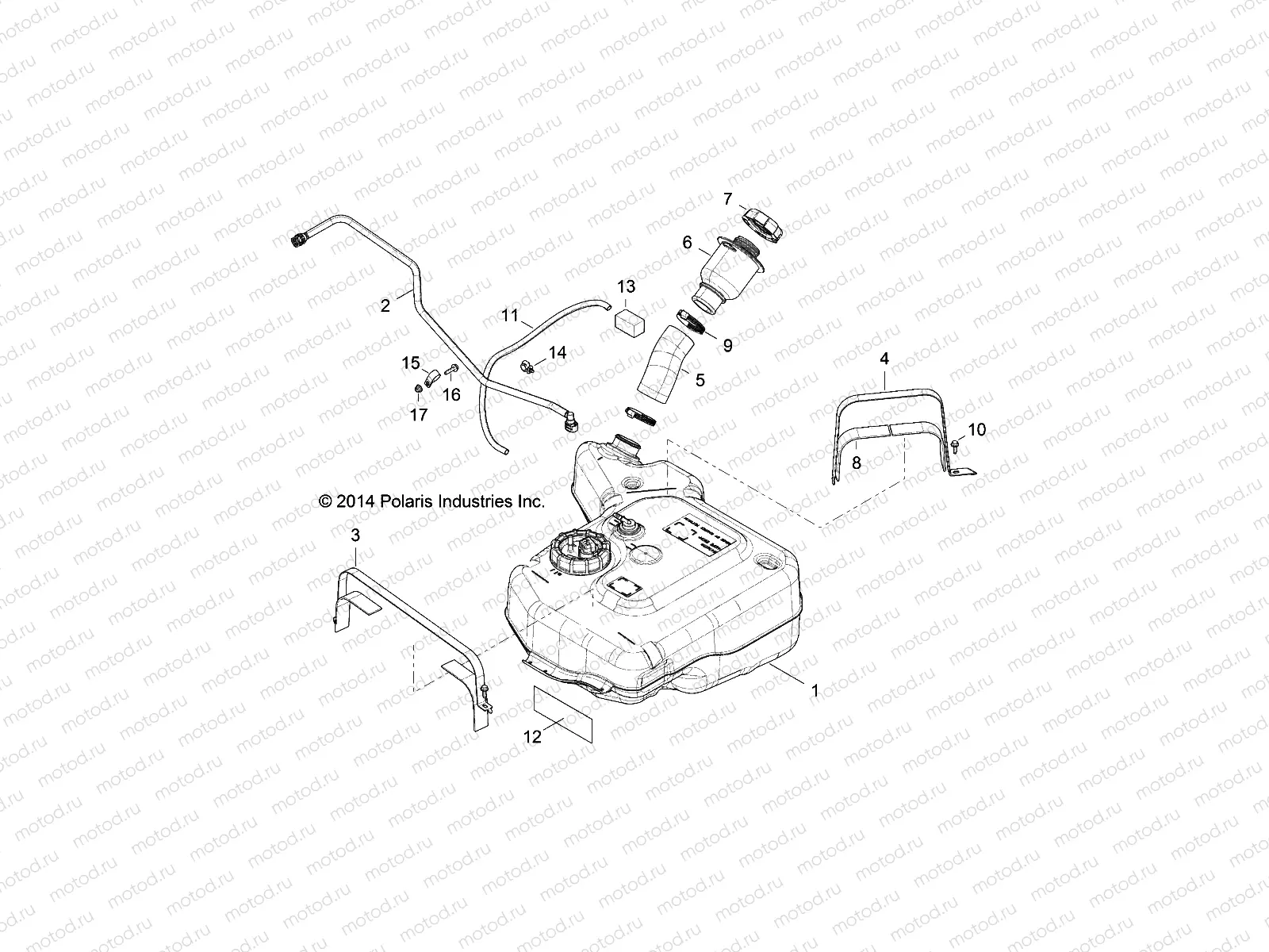 BODY | BODY, FUEL TANK ASM. - R15RTA57AA/BA/AR/AC/EAU (49RGRFUEL15570F)