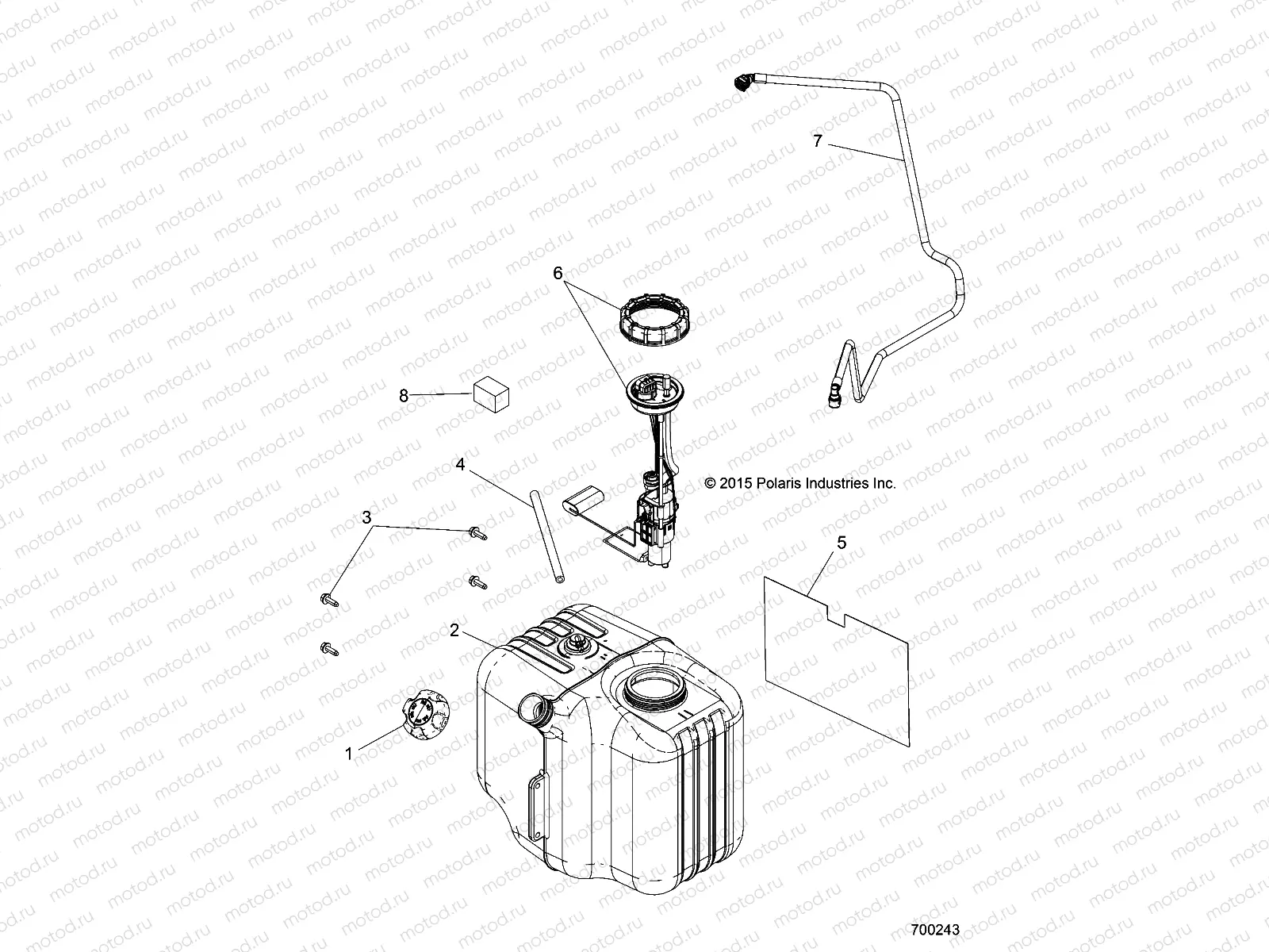 BODY | BODY, FUEL TANK ASM. - R16RDA57A1/B1 (700243)