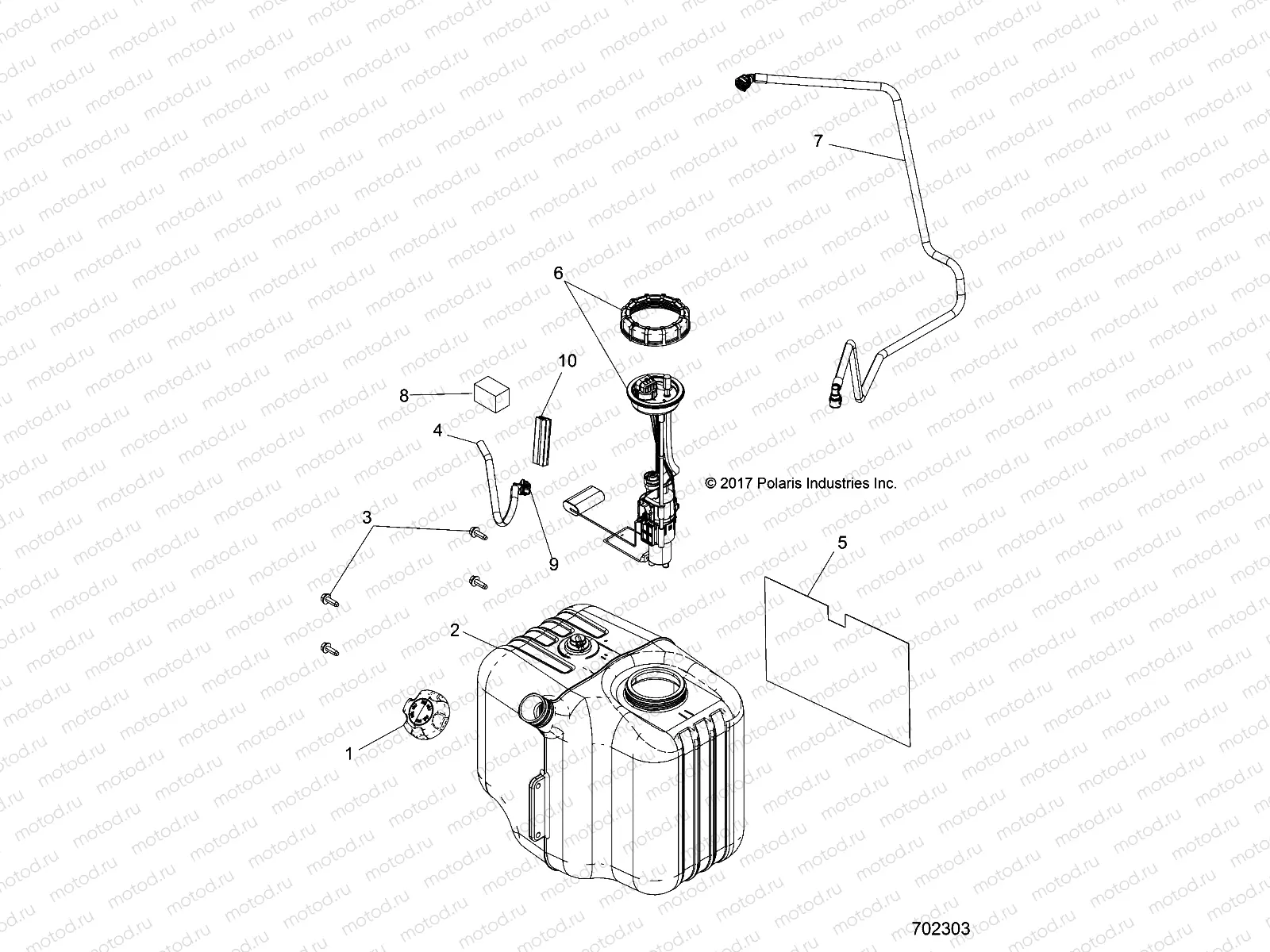 BODY | BODY, FUEL TANK ASM. - R17RDA57A1/B1 (702303)