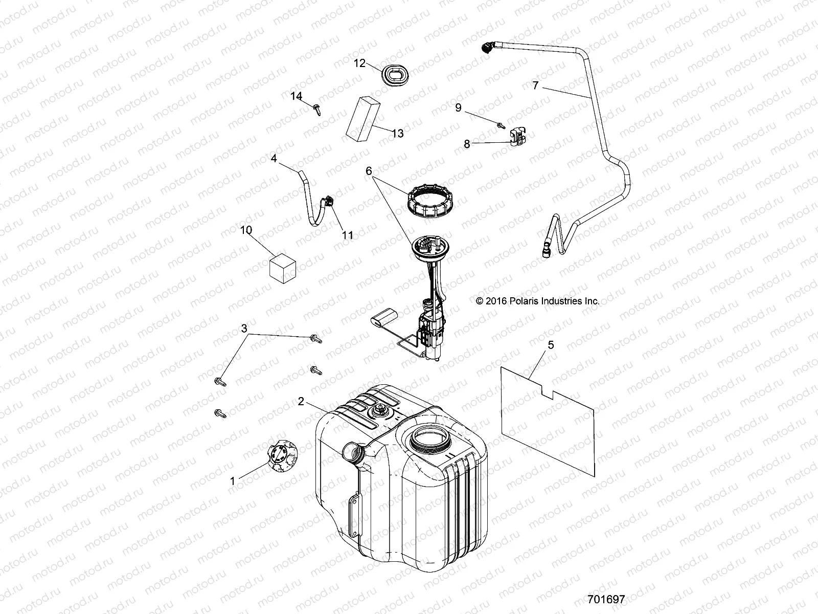 BODY | BODY, FUEL TANK ASM. - R17RME57F1/S57C1/F1/CK/E1/EK/T57C1/E1/A57F1 (701697)