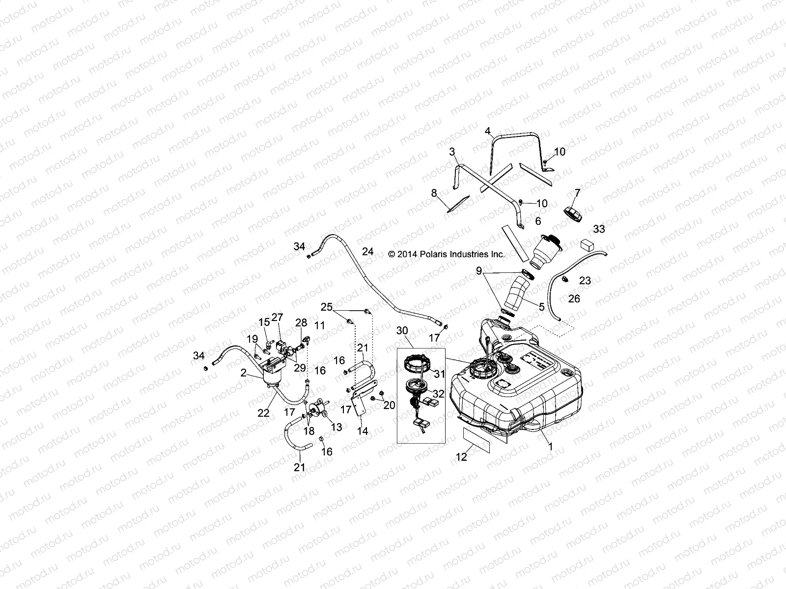 BODY | BODY, FUEL TANK ASM. - R17RVAD1N1 (49RGRFUEL151KDSL)