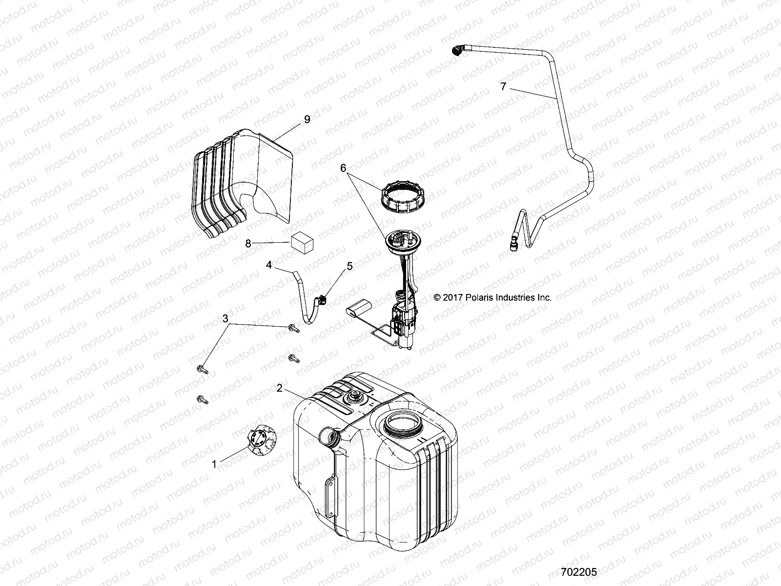 BODY | BODY, FUEL TANK ASM. - R18RMA57B1/B9/L1/E57BV/N4 (702205)