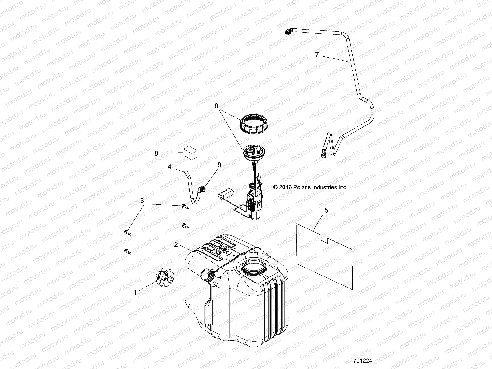 BODY | BODY, FUEL TANK ASM. - R18RNE57NV (701224)