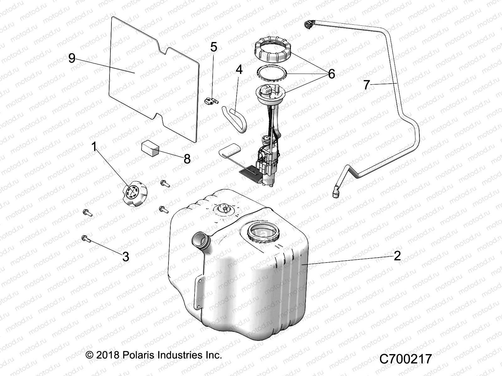 BODY | BODY, FUEL TANK ASM. - R19RCA57A1/A4/B1/B4 (C700217)