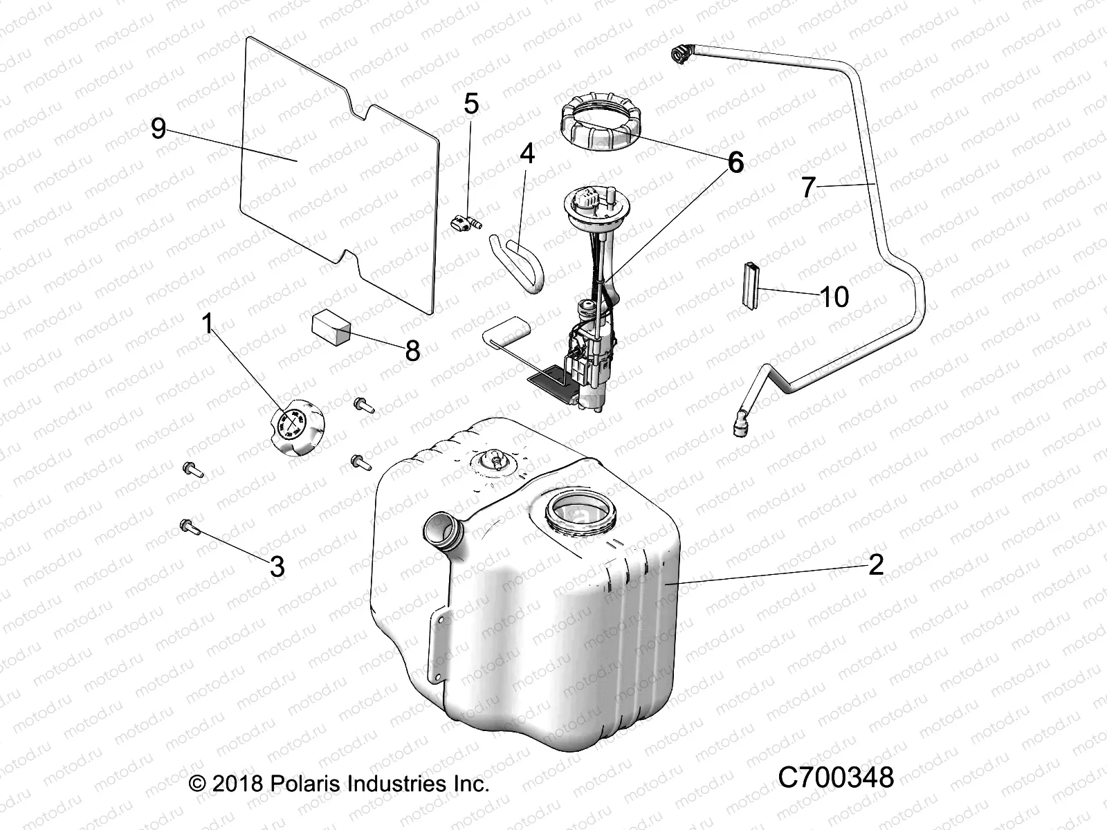 BODY | BODY, FUEL TANK ASM. - R20CDA57A1/B1 (C700348)