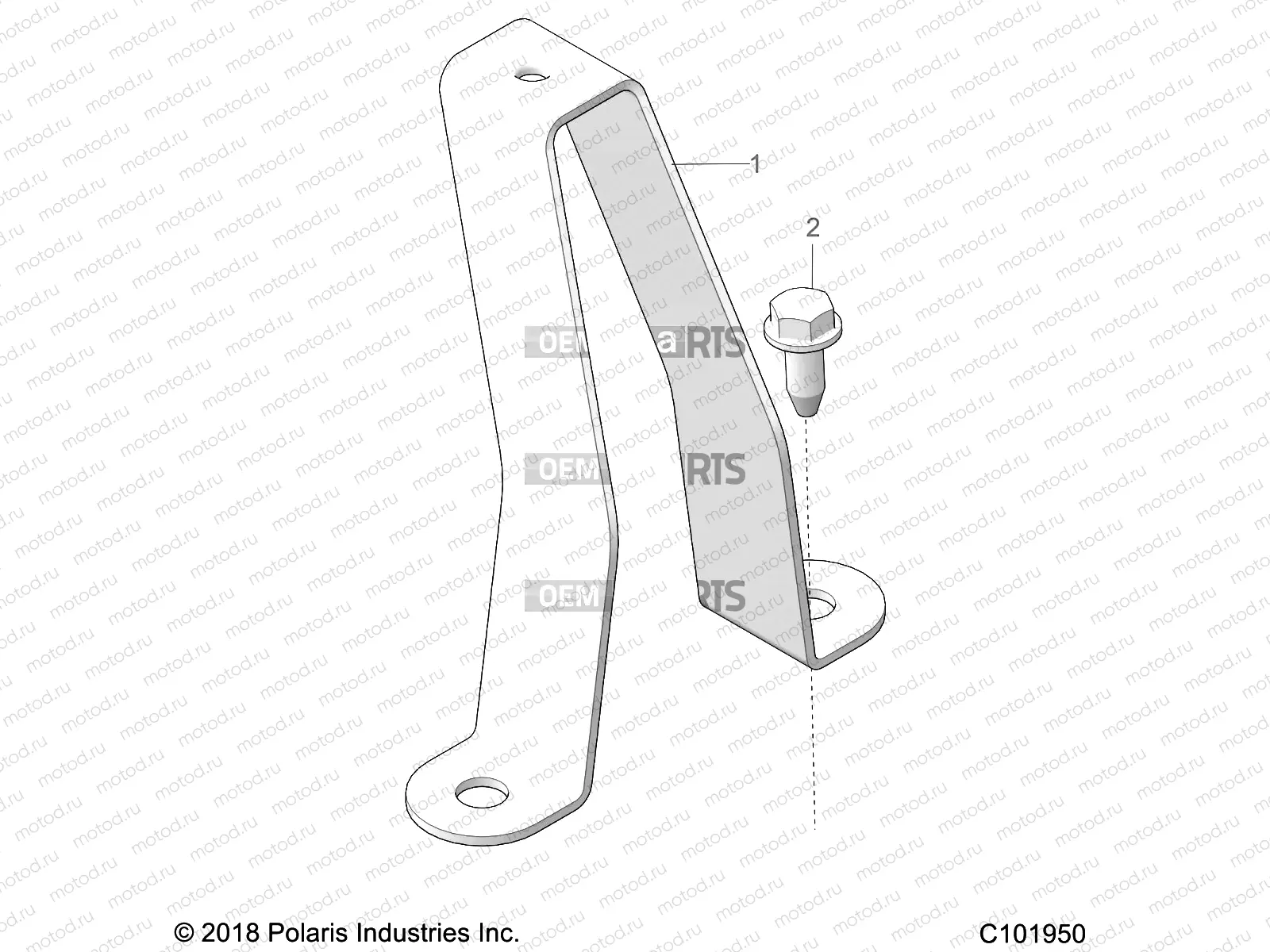 BODY | BODY, FUEL TANK BRACKET - A19SDS57C5 (C101950)