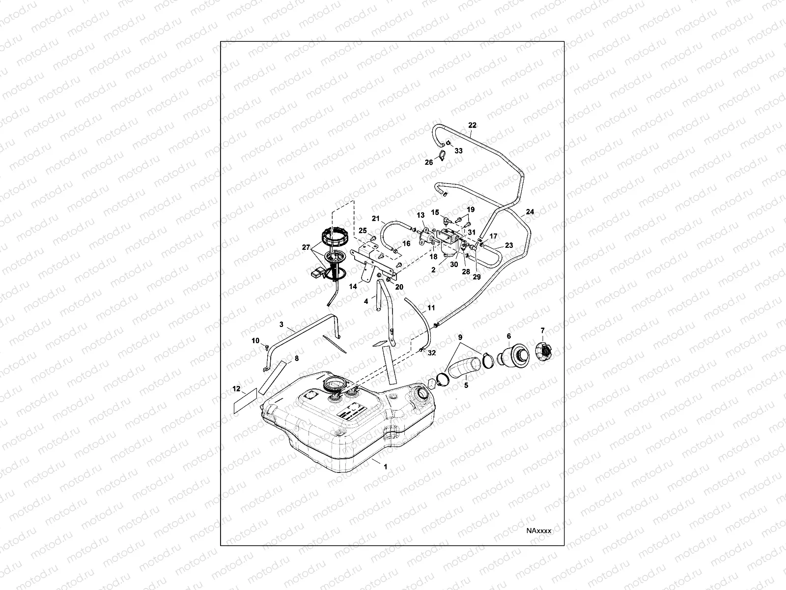 BODY | BODY, FUEL TANK - D151DPD1AJ/2D/1L/1M/2M (49BRUTUSFUEL15)