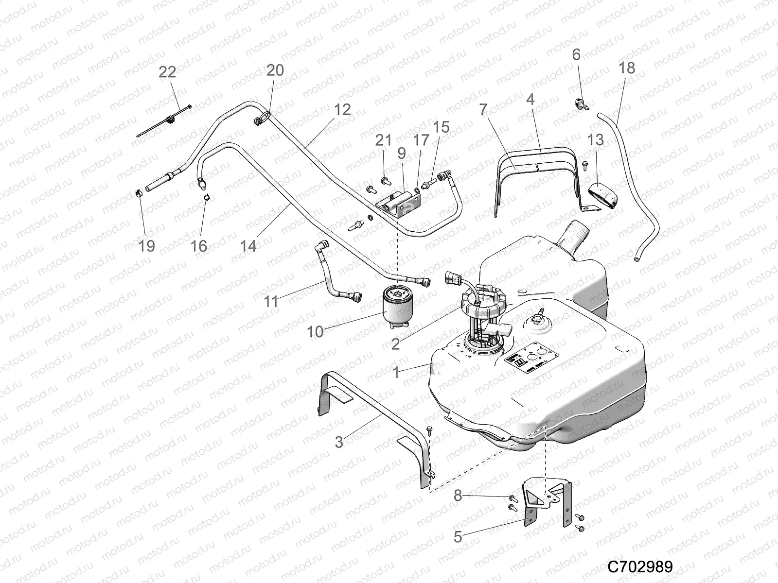 BODY | BODY, FUEL TANK - D21BBPD4B4 (C702989)