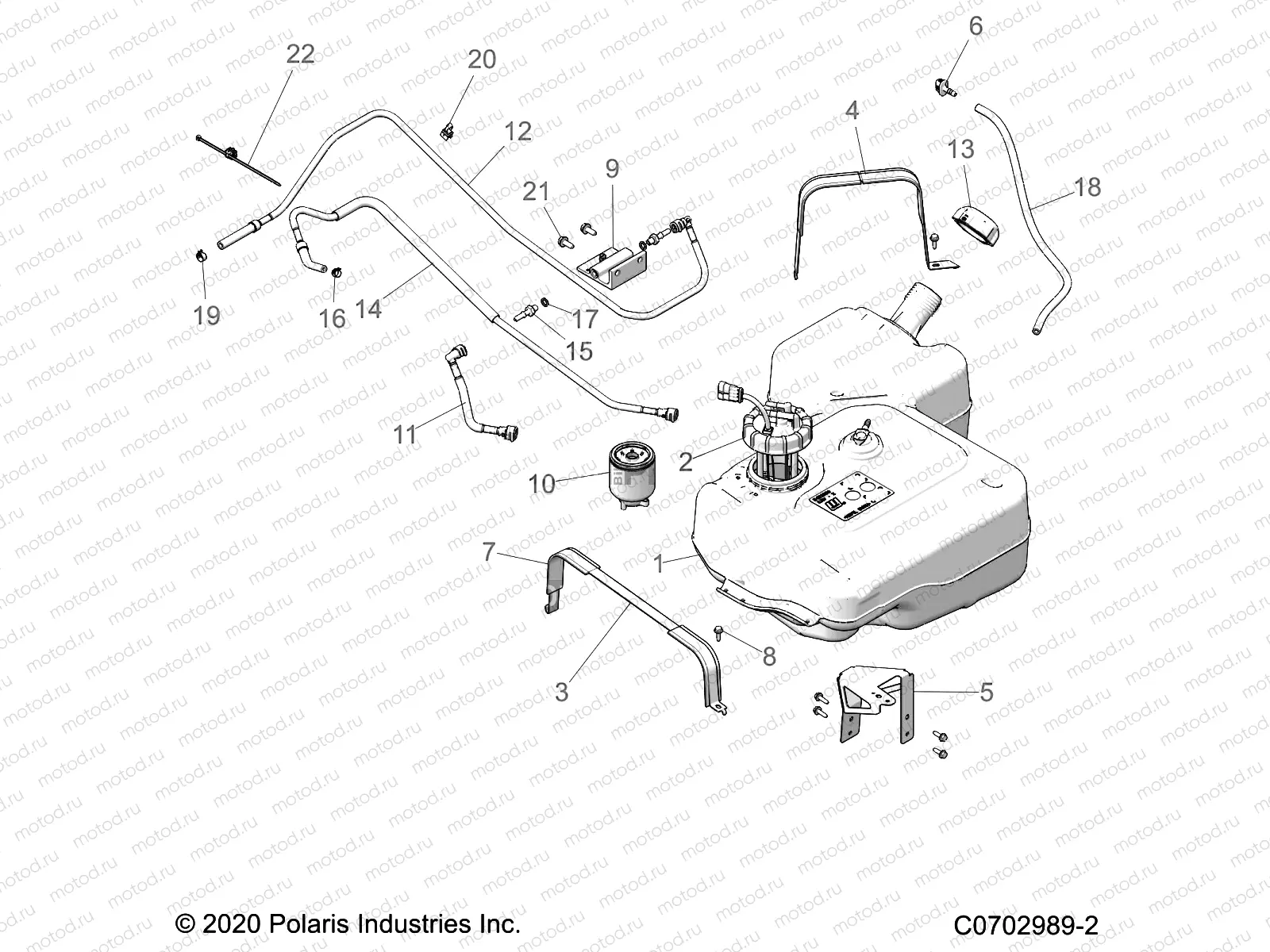BODY | BODY, FUEL TANK - D21BEPD4B4 (C0702989-2)