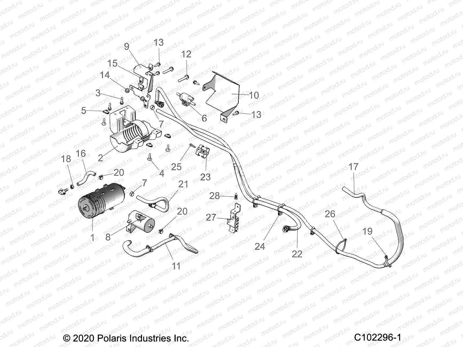 BODY | BODY, FUEL TANK EVAP SYSTEM - A21SEZ57BM/BN (C102296-1)