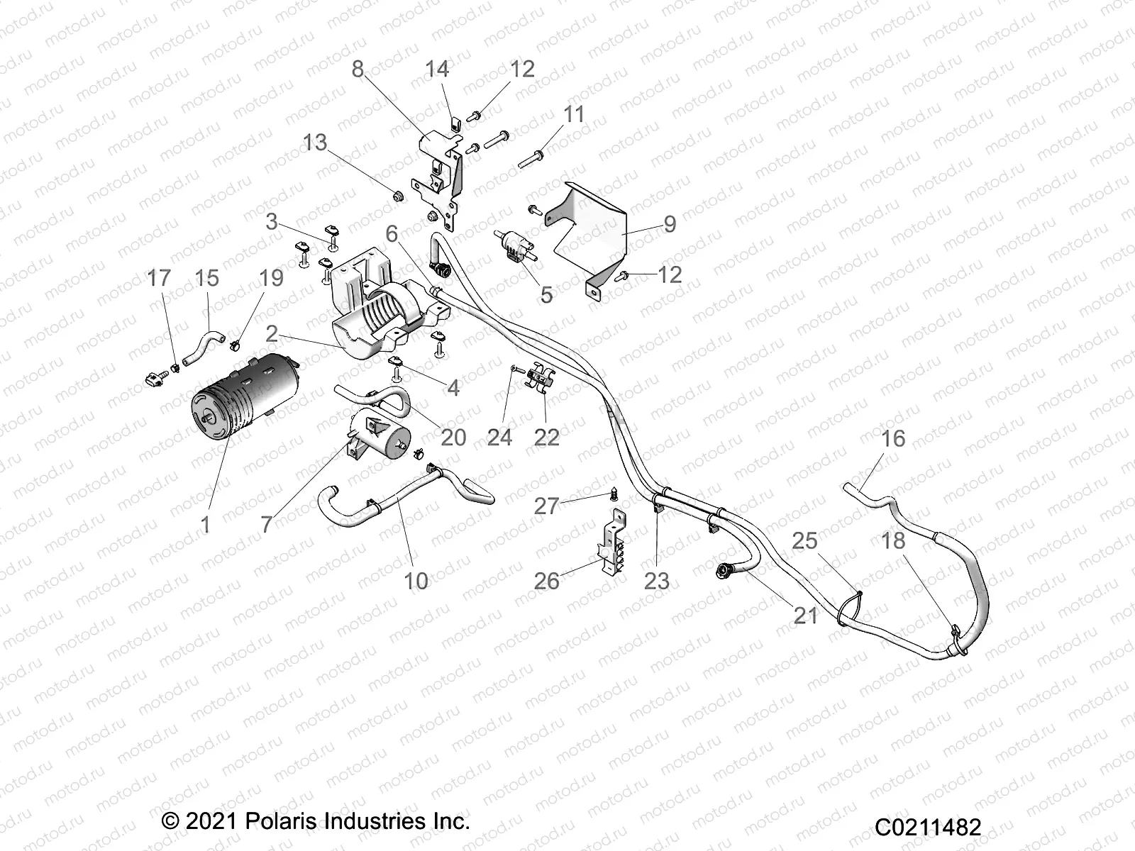 BODY | BODY, FUEL TANK EVAP SYSTEM - A21SHZ57BD/BL (C0211482)