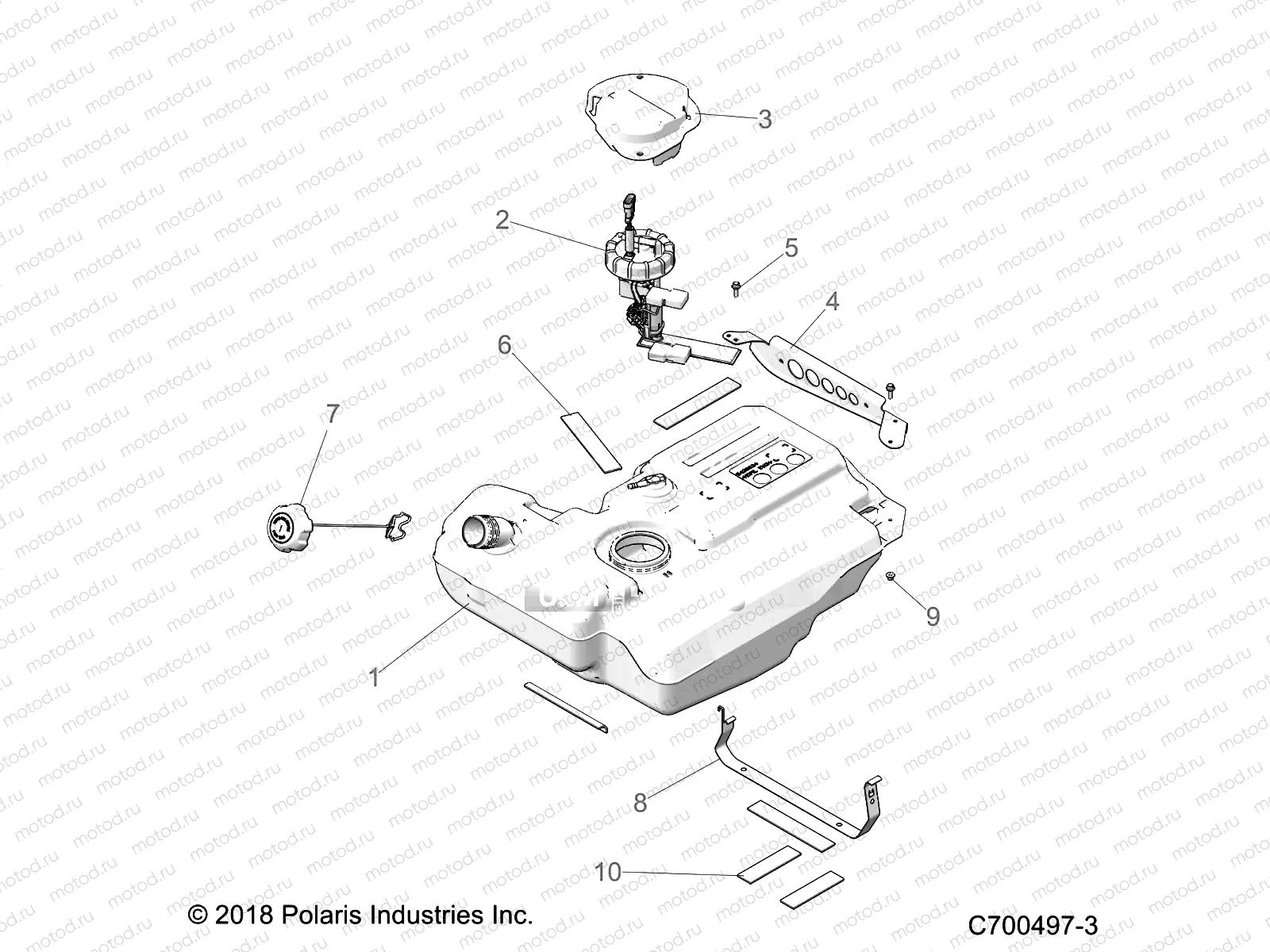 BODY | BODY, FUEL TANK, EVAP - Z21A4E99BX (C700497-3)