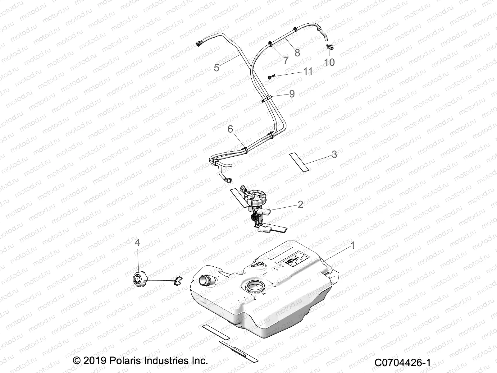 BODY | BODY, FUEL TANK - G21GMH99AL (C0704426-1)