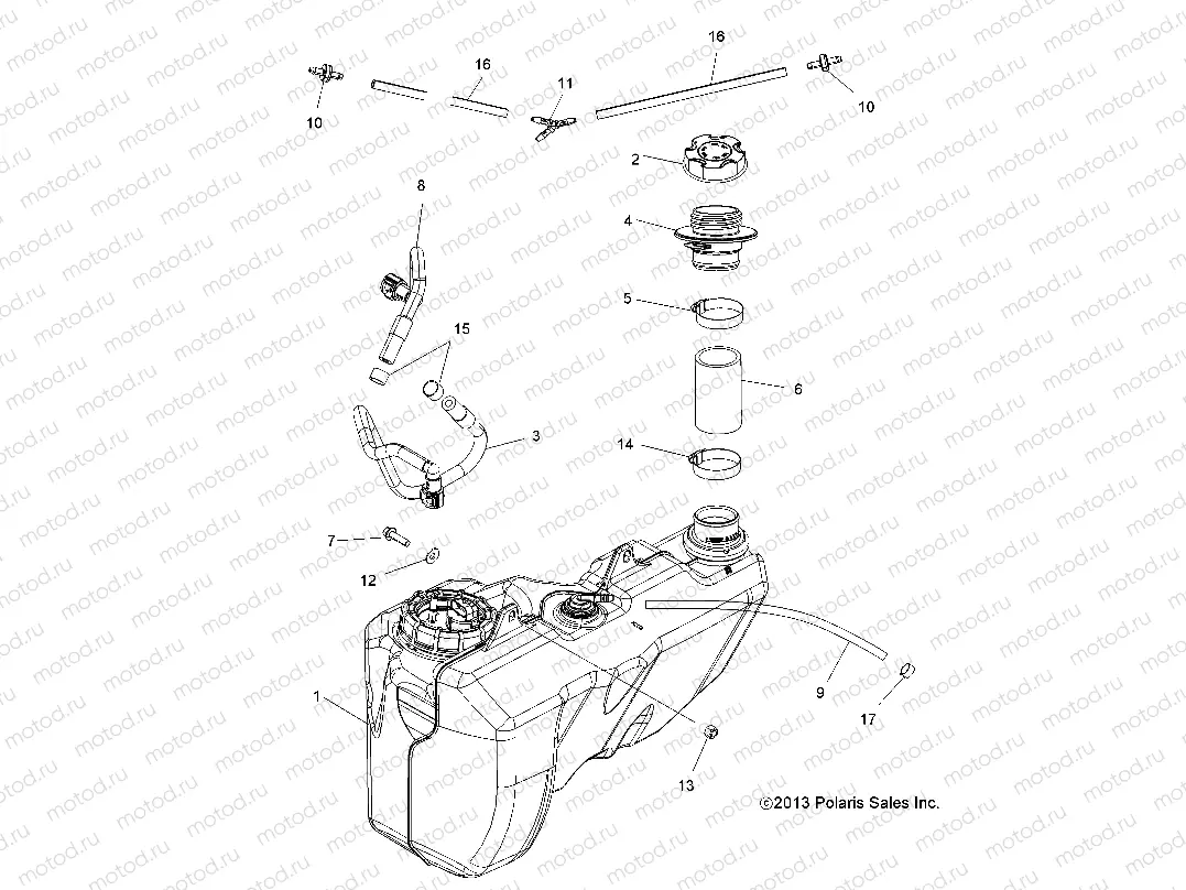 BODY | BODY, FUEL TANK, MAIN - A14YN8EAJ/EAT (49MVFUEL14SP850)