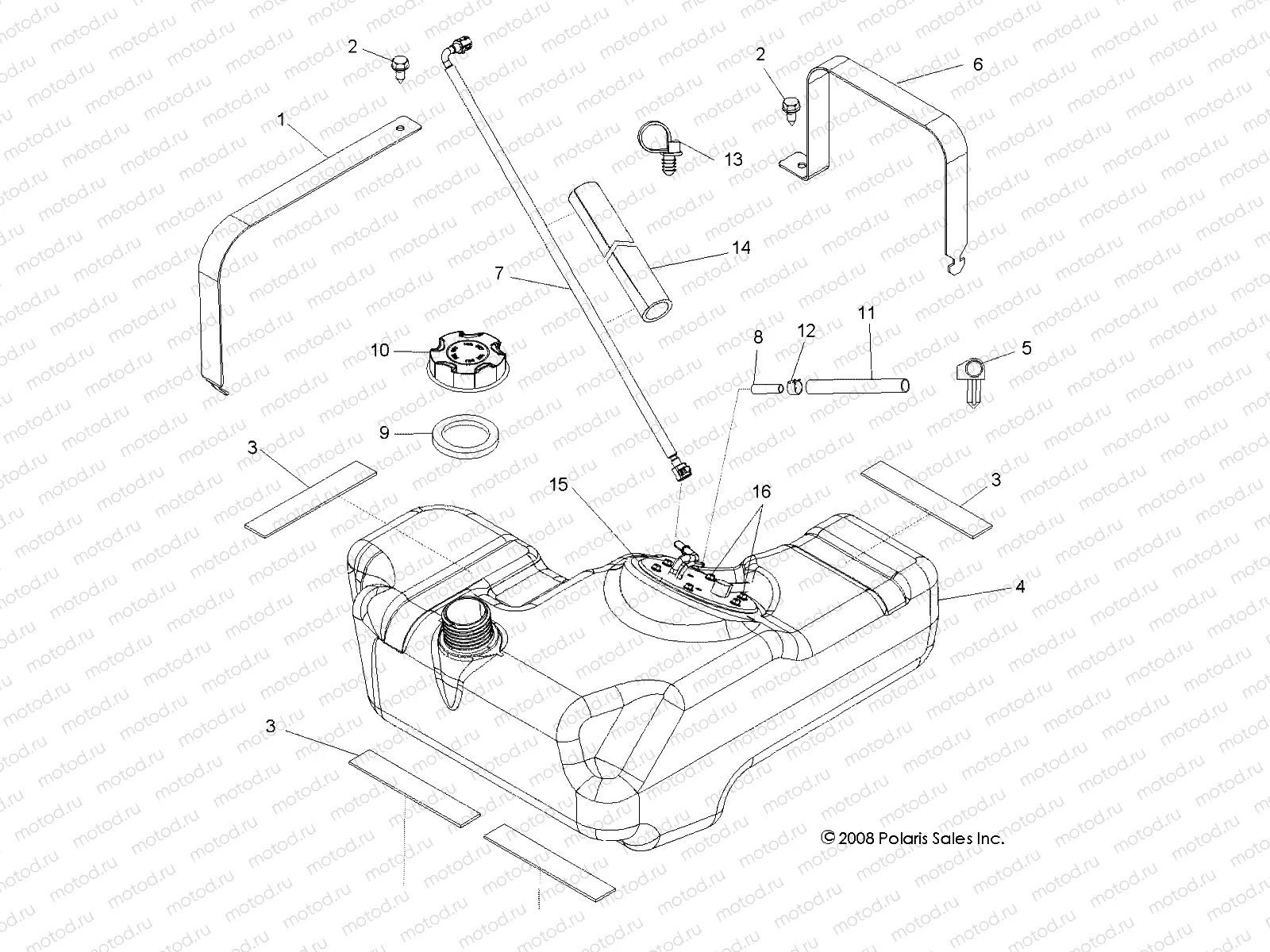 BODY | BODY, FUEL TANK - R09VH76 ALL OPTIONS (49RGRFUEL09RZR)