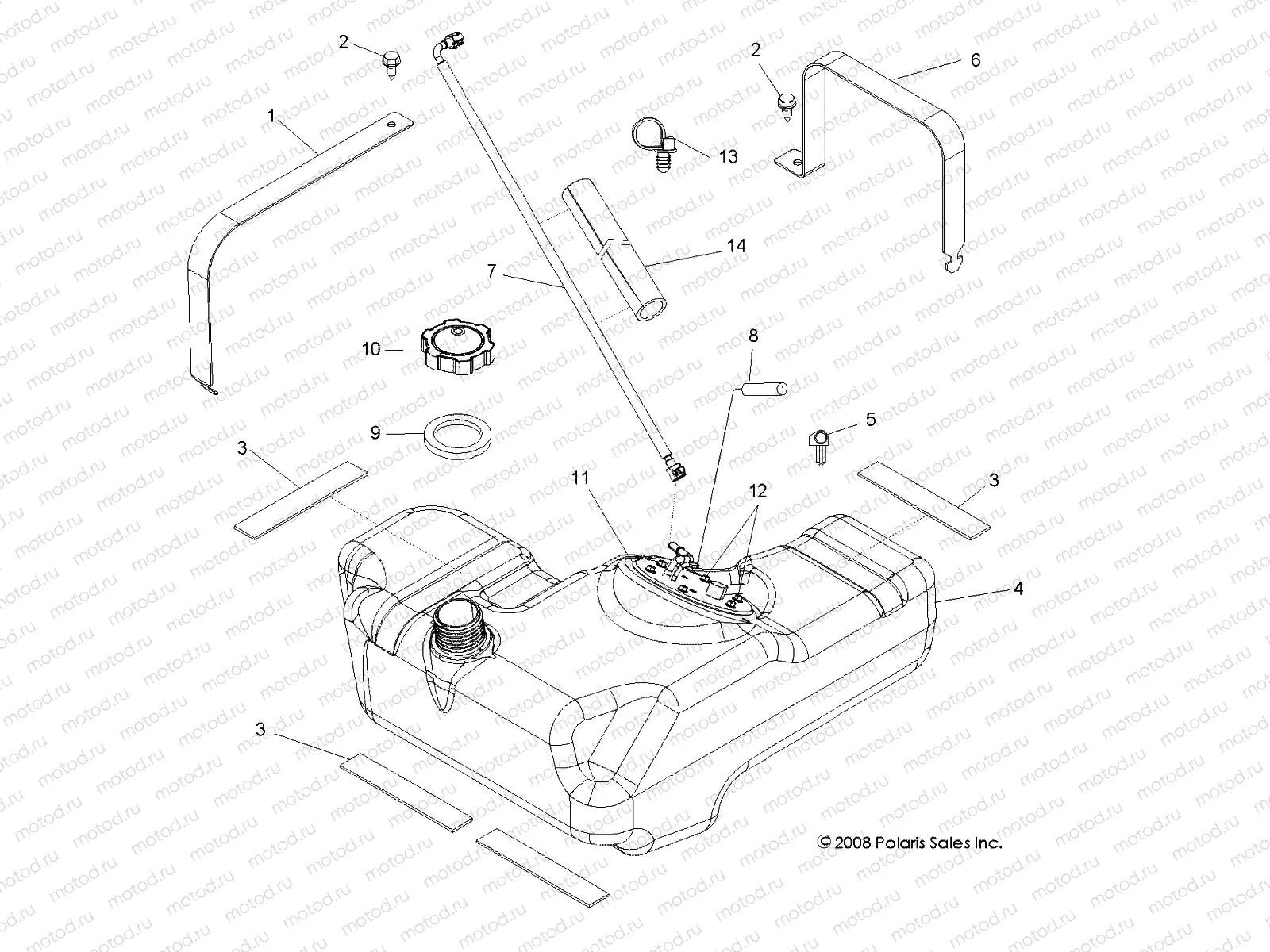 BODY | BODY, FUEL TANK - R09VH76FX (49RGRFUEL09RZRI)