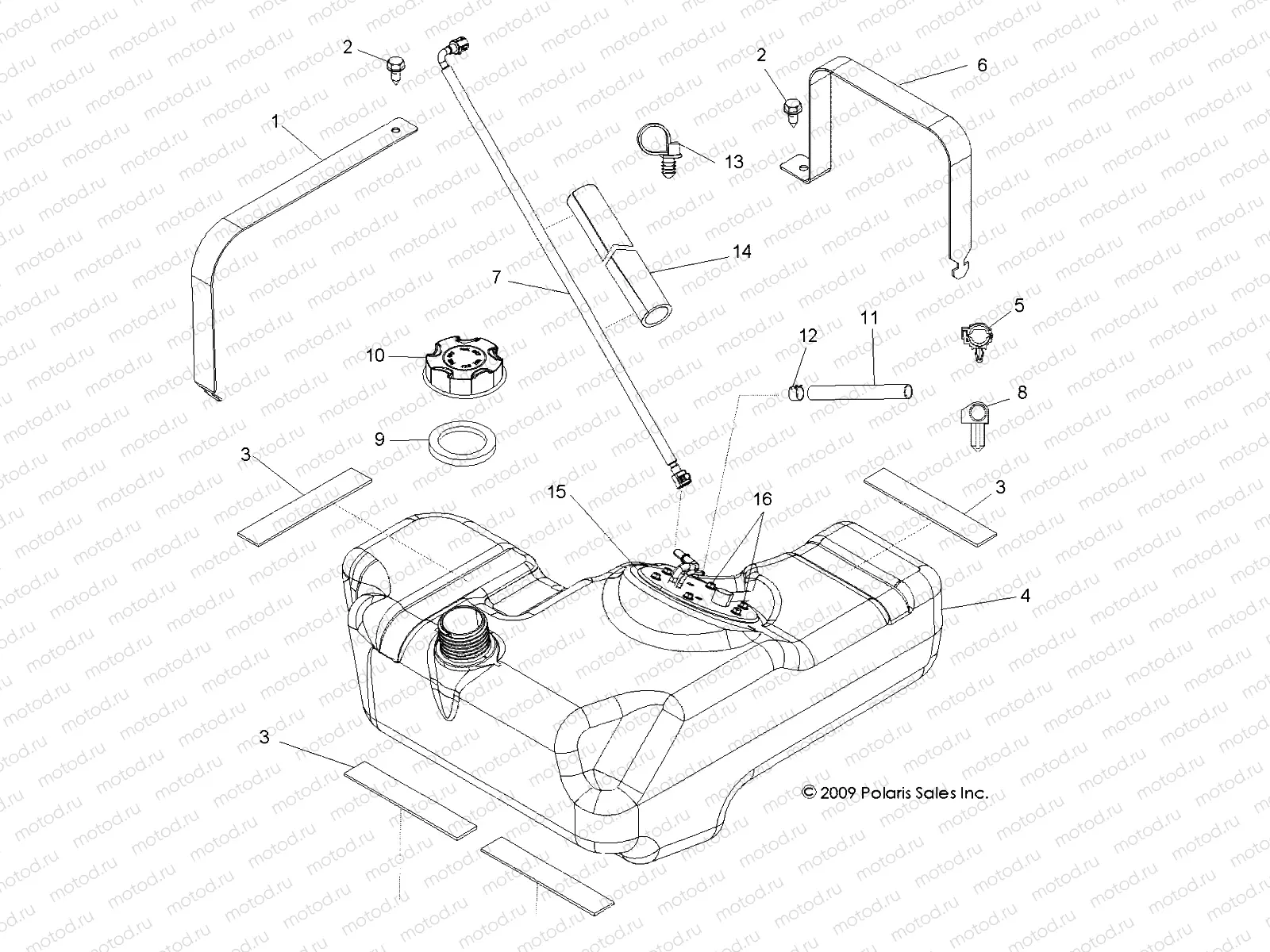 BODY | BODY, FUEL TANK - R10VH76 ALL OPTIONS/VY76AZ (49RGRFUEL10RZR)