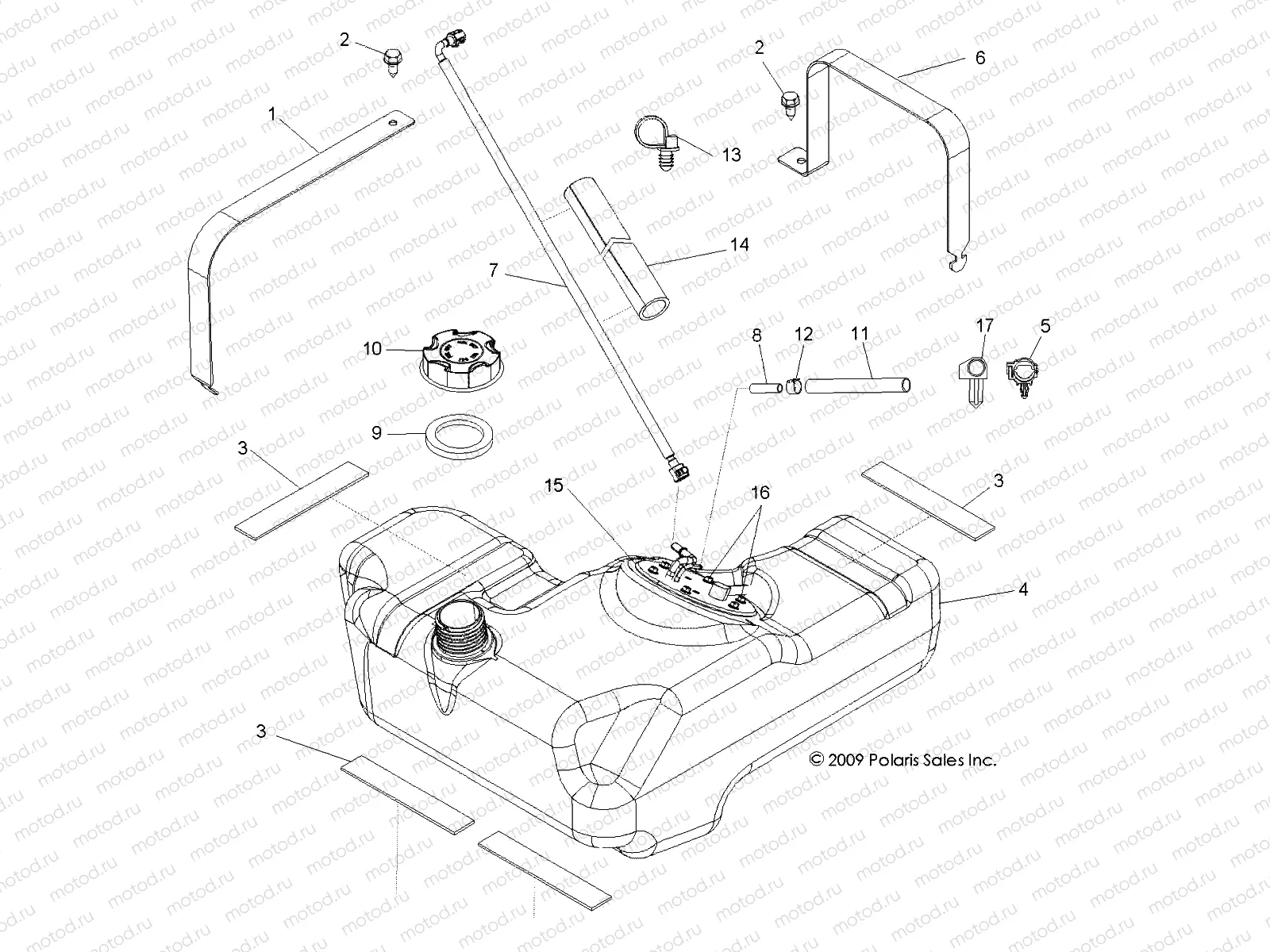 BODY | BODY, FUEL TANK - R10VH76AB/AO/AQ/AW (49RGRFUEL10RZRS)