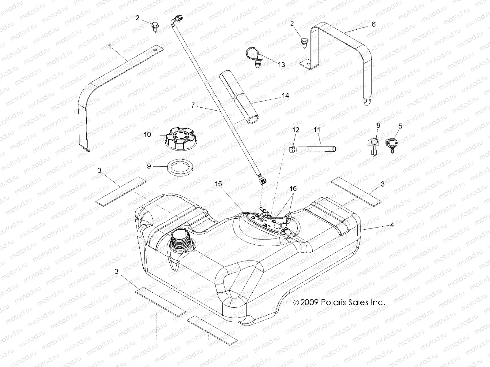 BODY | BODY, FUEL TANK - R10XH76AA (49RGRFUEL10RZRS4)