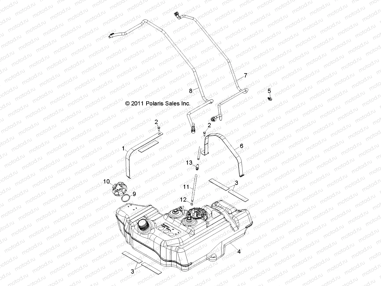 BODY | BODY, FUEL TANK - R12JT87AB/AD/AS/AW/9EAW (49RGRFUEL12RZRXP900)