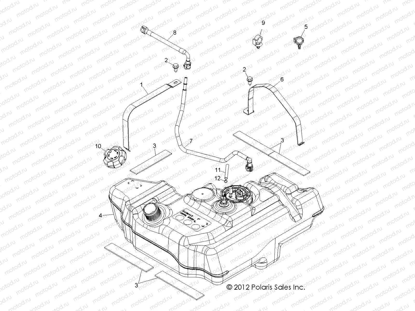 BODY | BODY, FUEL TANK - R13VE76AD/AI/AW/7EAS/EAT (49RGRFUEL13RZRS)