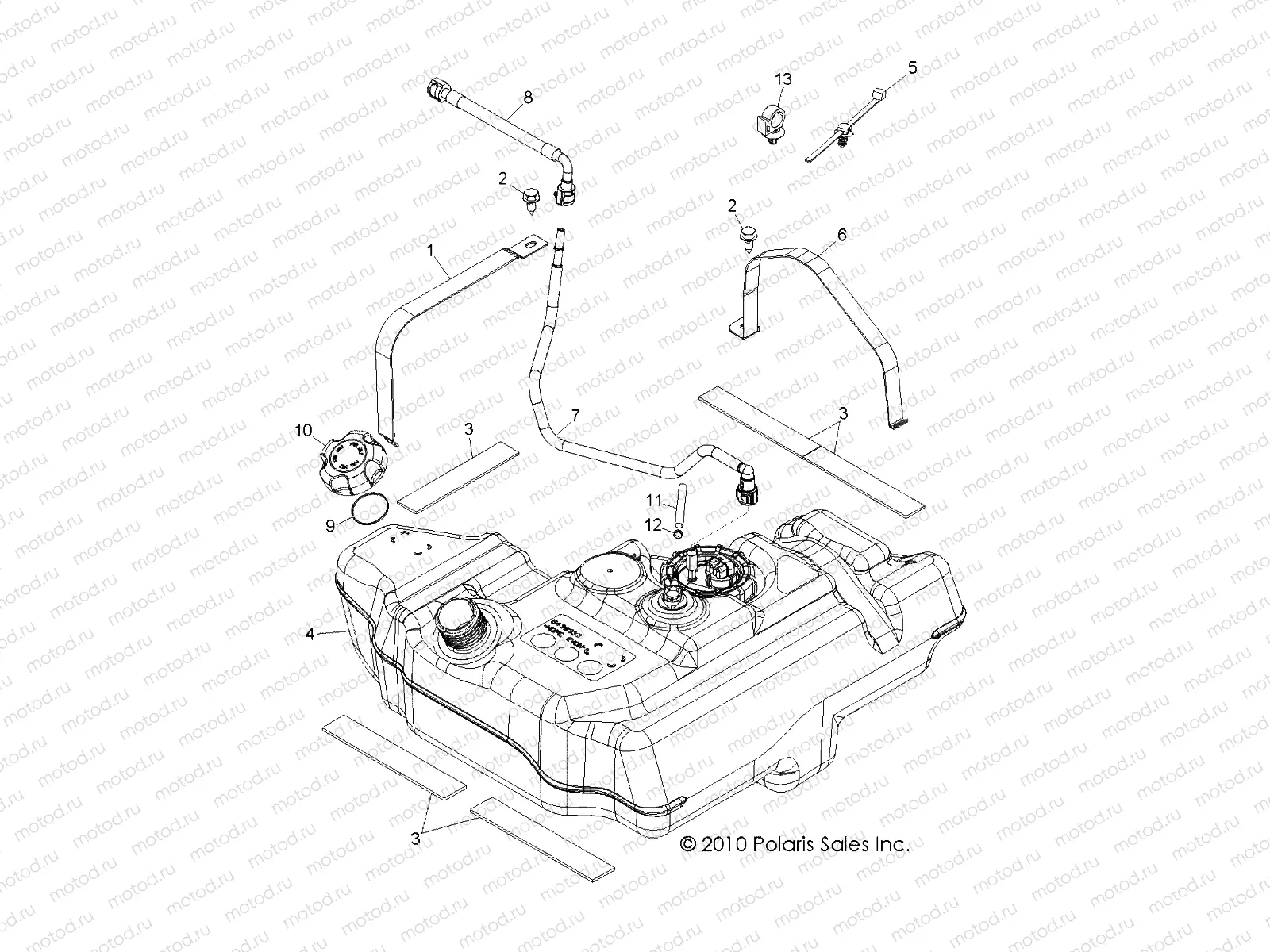 BODY | BODY, FUEL TANK - R13VE76FX/FI (49RGRFUEL11RZRSI)