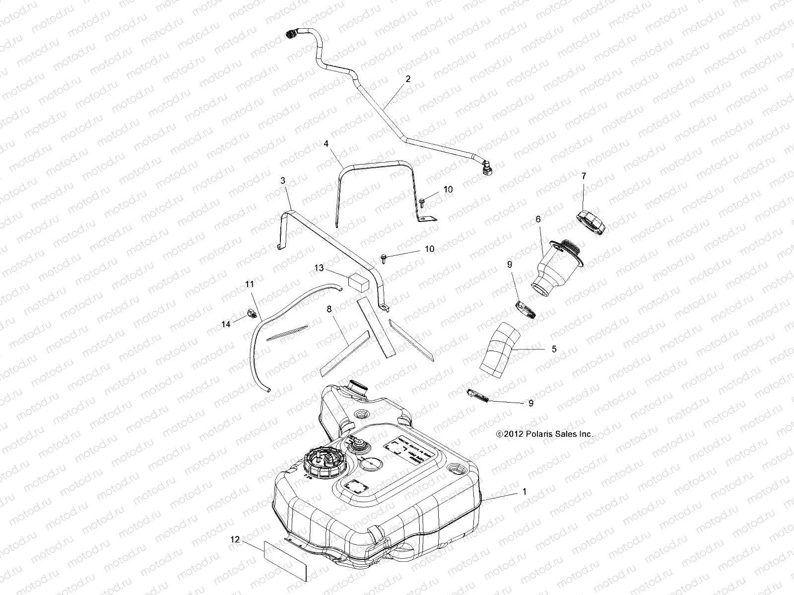 BODY | BODY, FUEL TANK - R18RT_87 ALL OPTIONS (49RGRFUEL13900XP)