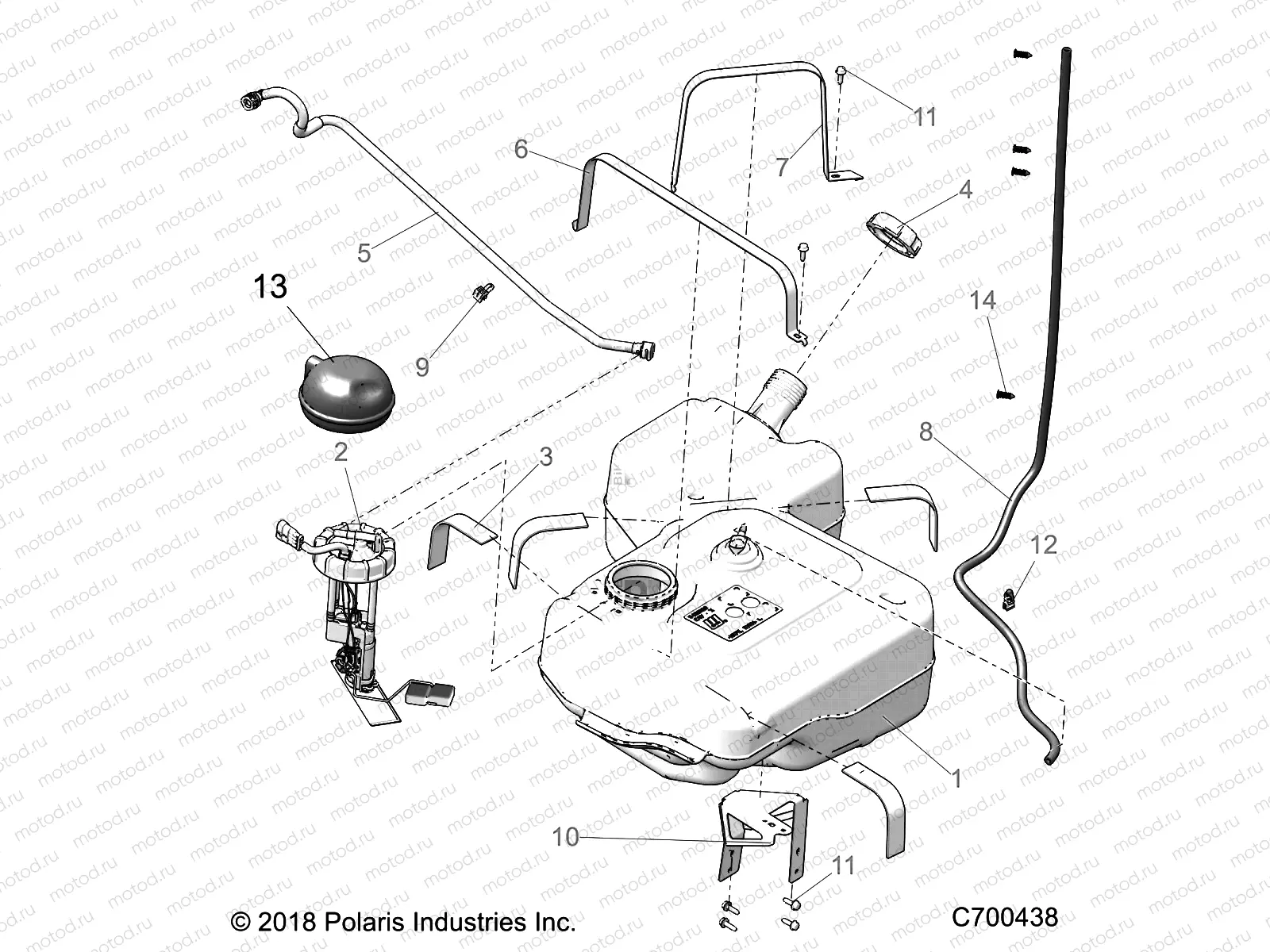 BODY | BODY, FUEL TANK - R19RRB99A9 (C700438)