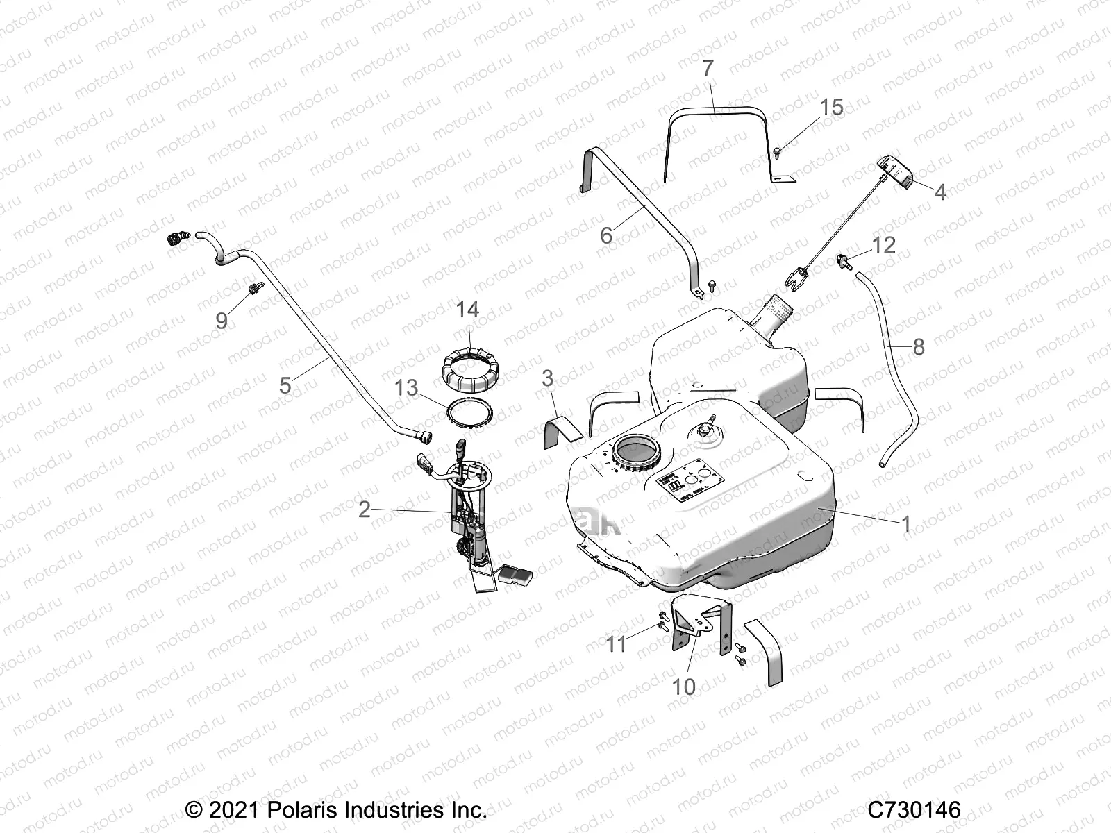 BODY | BODY, FUEL TANK - R22RSH99AG/BG (C730146)