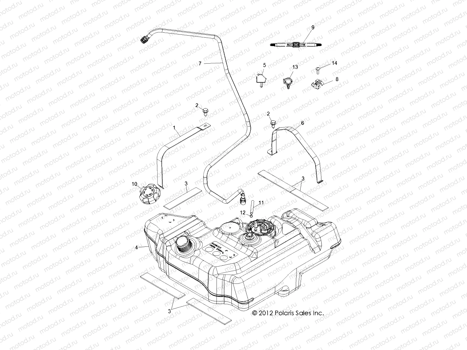 BODY | BODY, FUEL TANK - Z15VHA57AJ/E57AS/AK (49RGRFUEL13RZR600)
