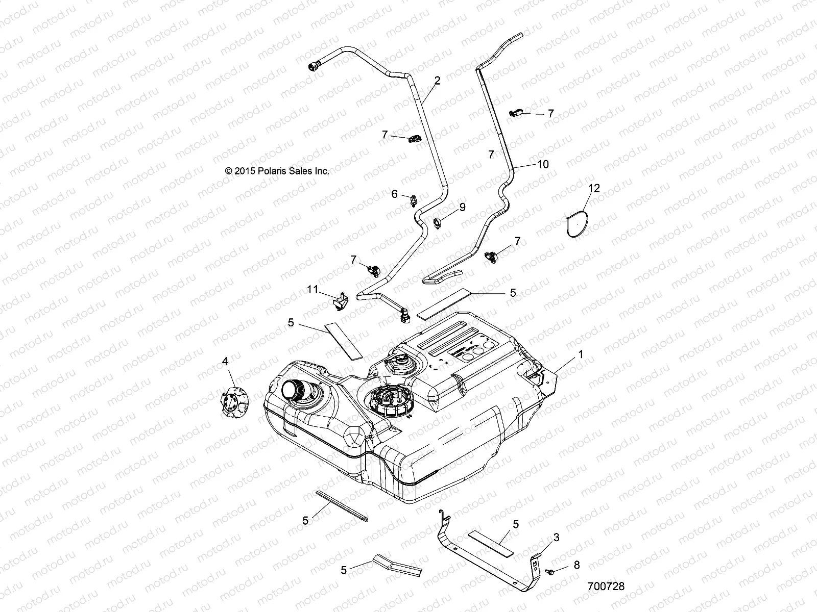 BODY | BODY, FUEL TANK - Z16VA87 ALL OPTIONS (49RGRFUEL15RZR900)