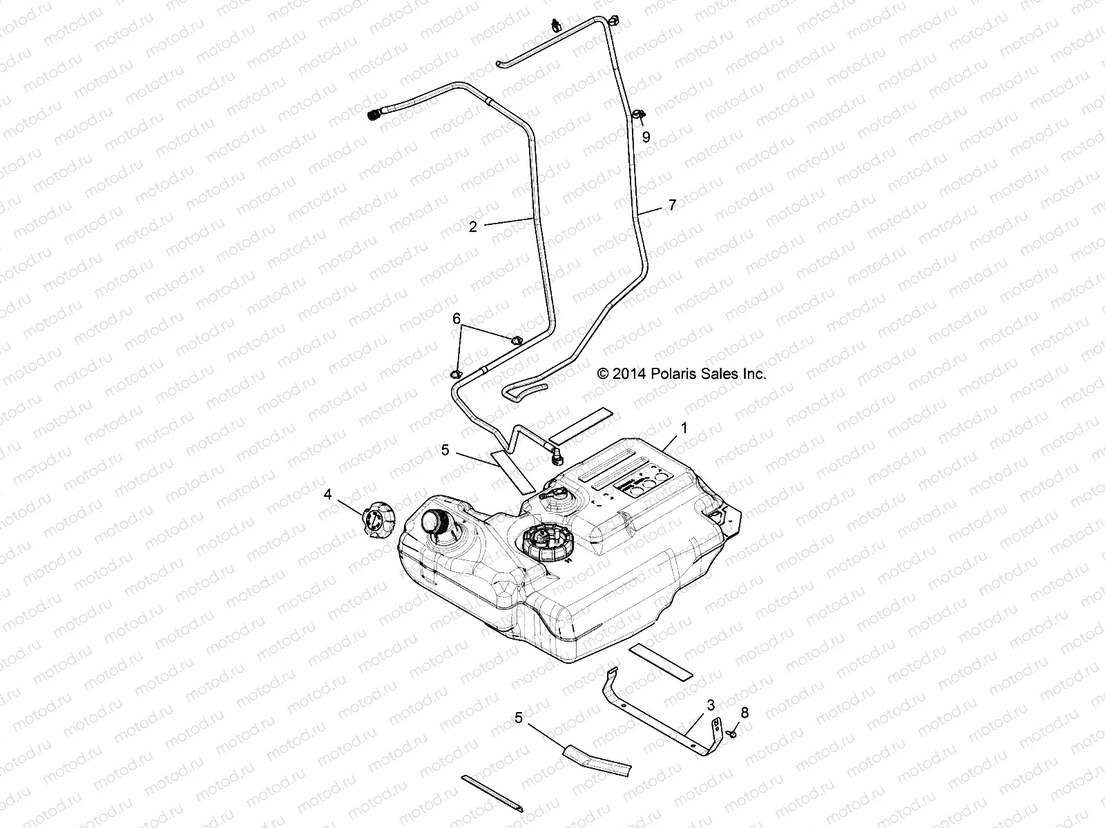 BODY | BODY, FUEL TANK - Z16VDE99AF/AM/LM/AS/M99AM (49RGRFUEL14RZR1000)
