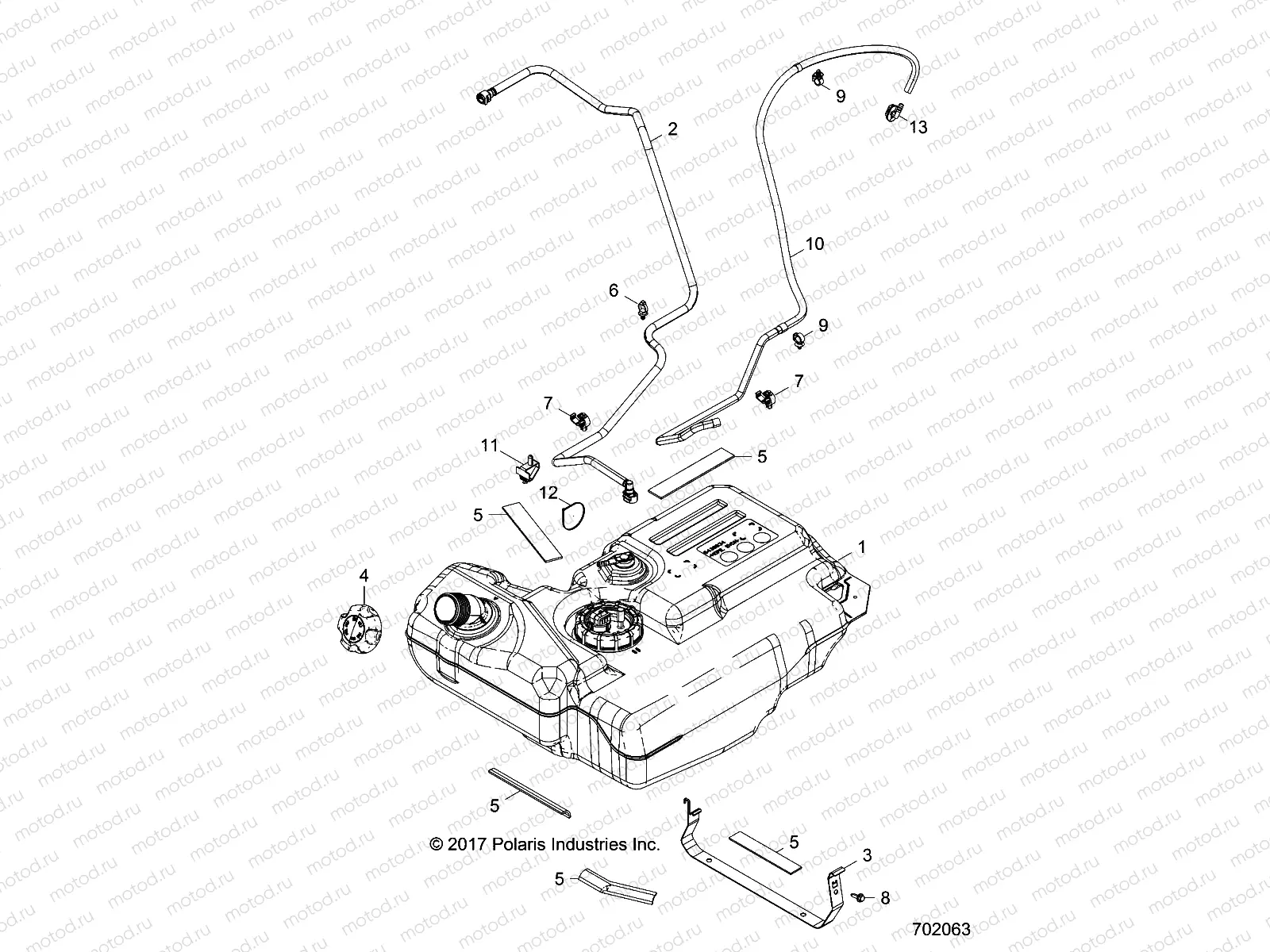 BODY | BODY, FUEL TANK - Z18VBA87B2/E87BK/BU/LK/BR (702063)